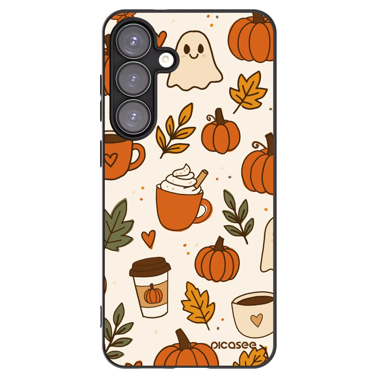 Picasee silikónový čierny obal pre Samsung Galaxy S25+ 5G - Fall vibes