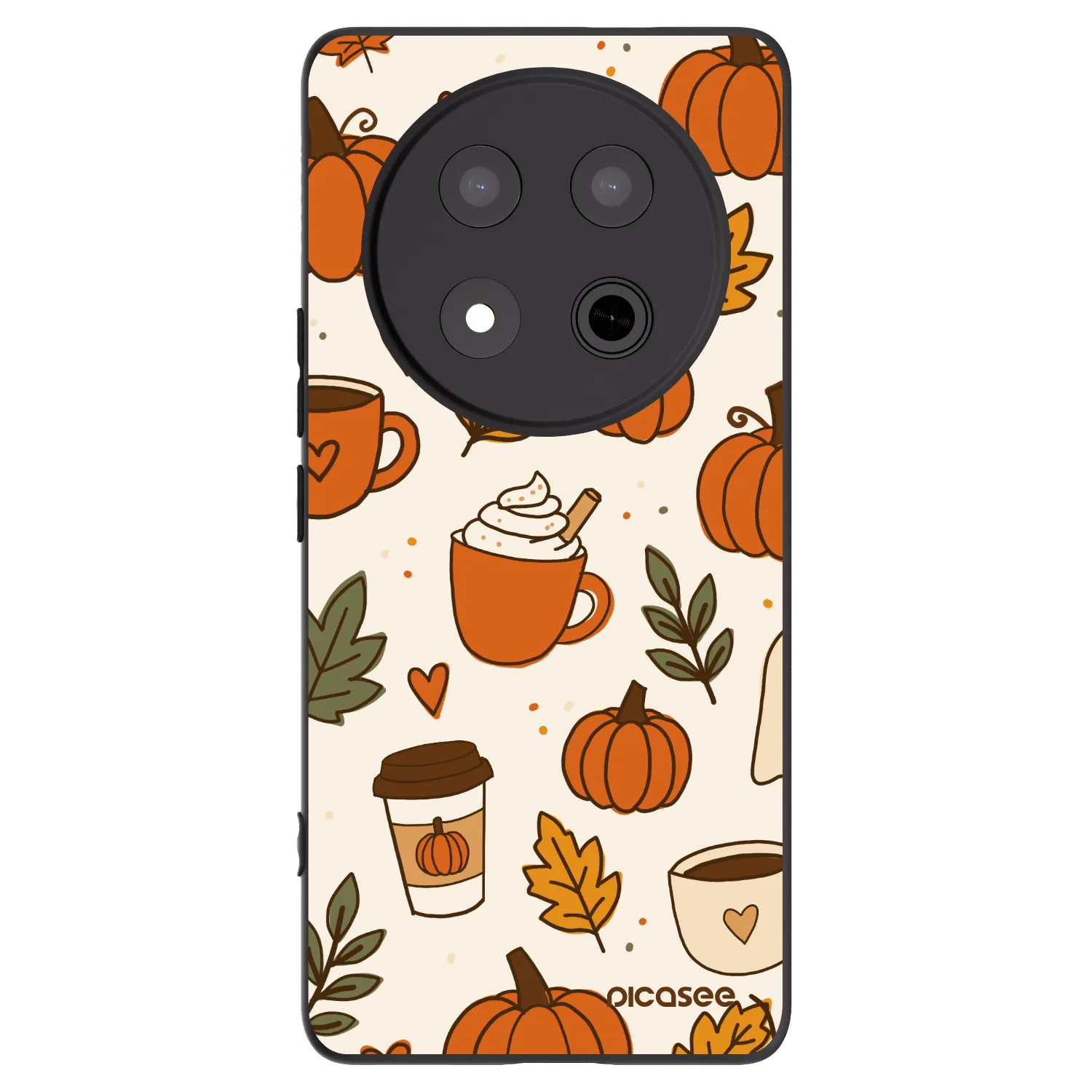 Picasee silikónový čierny obal pre Honor Magic7 Lite 5G - Fall vibes