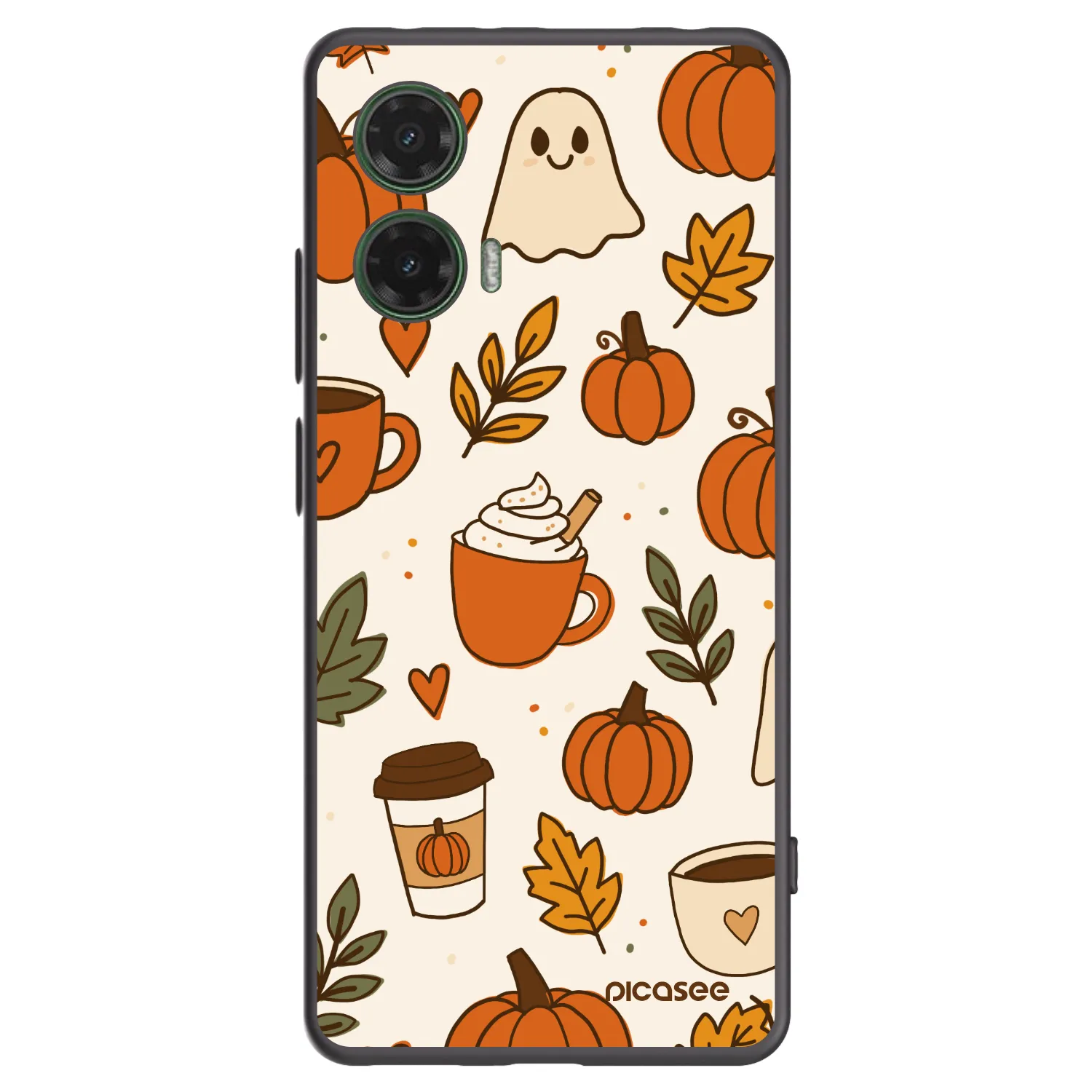 Picasee silikónový čierny obal pre Motorola Moto G35 5G - Fall vibes