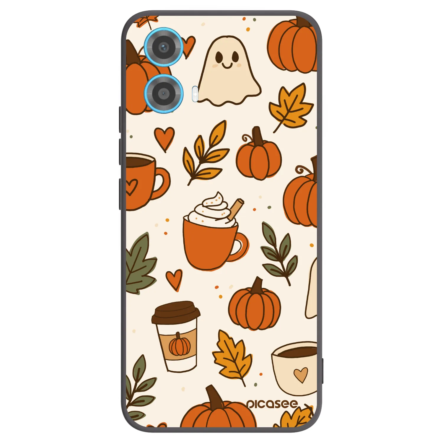 Picasee silikónový čierny obal pre Motorola Moto G34 5G - Fall vibes