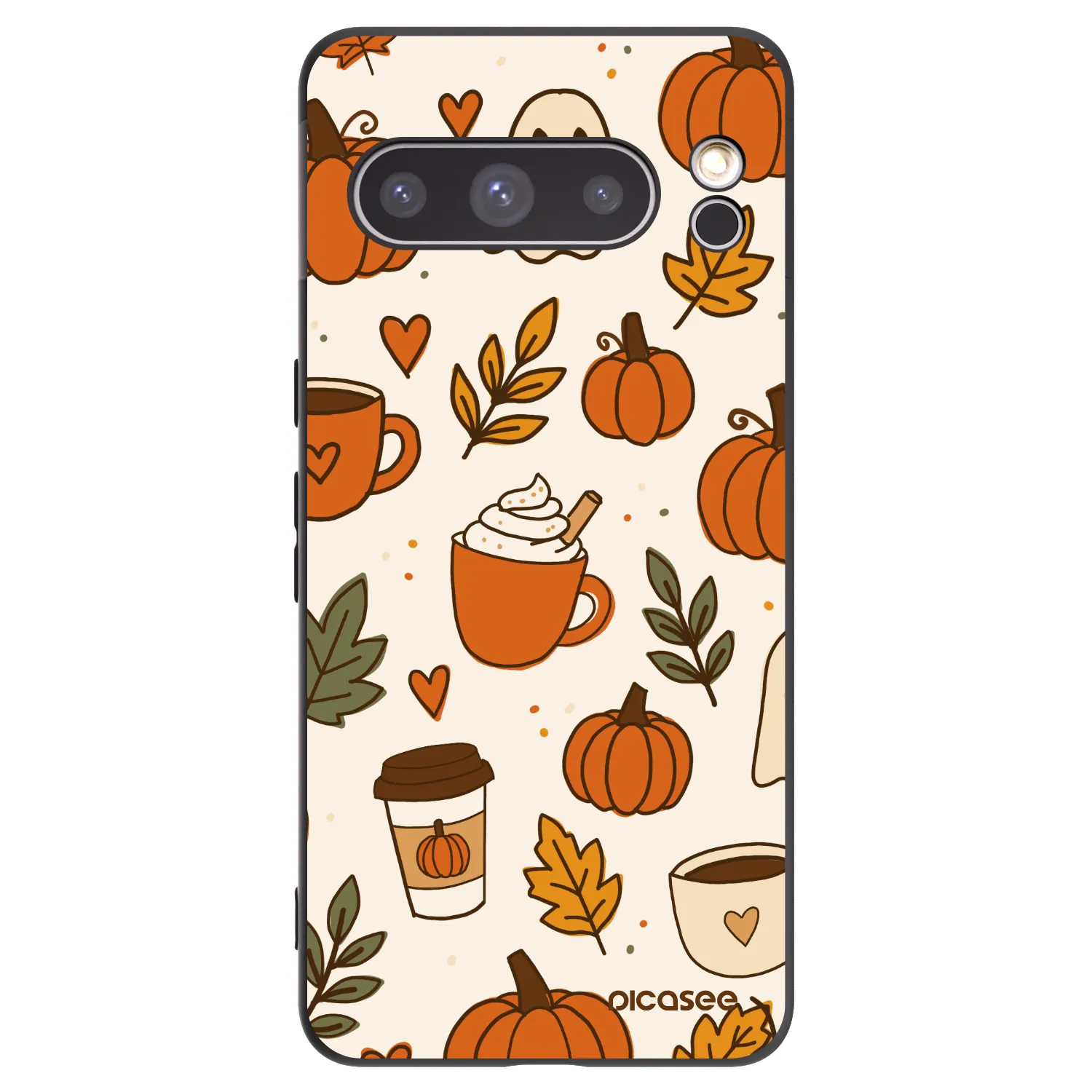 Picasee silikónový čierny obal pre Google Pixel 8 Pro - Fall vibes