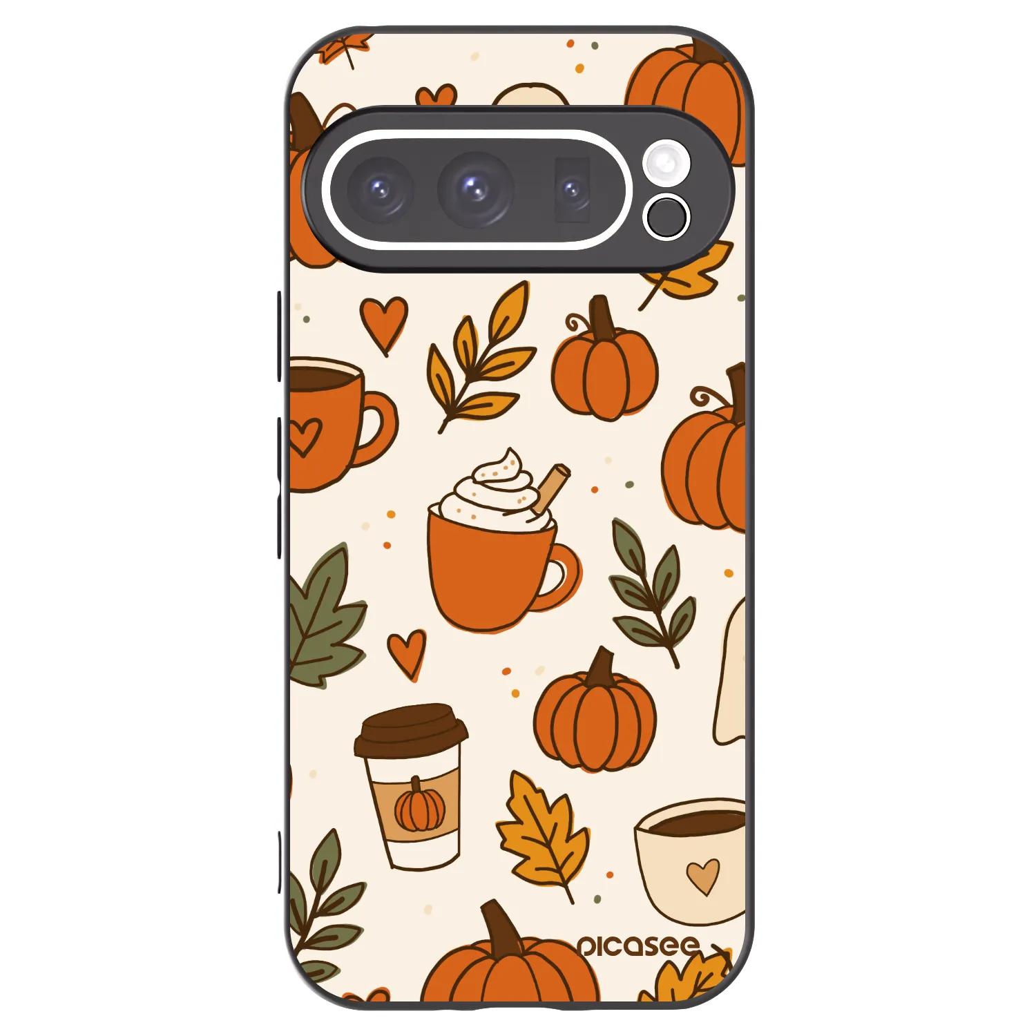 Picasee silikónový čierny obal pre Google Pixel 9 Pro - Fall vibes