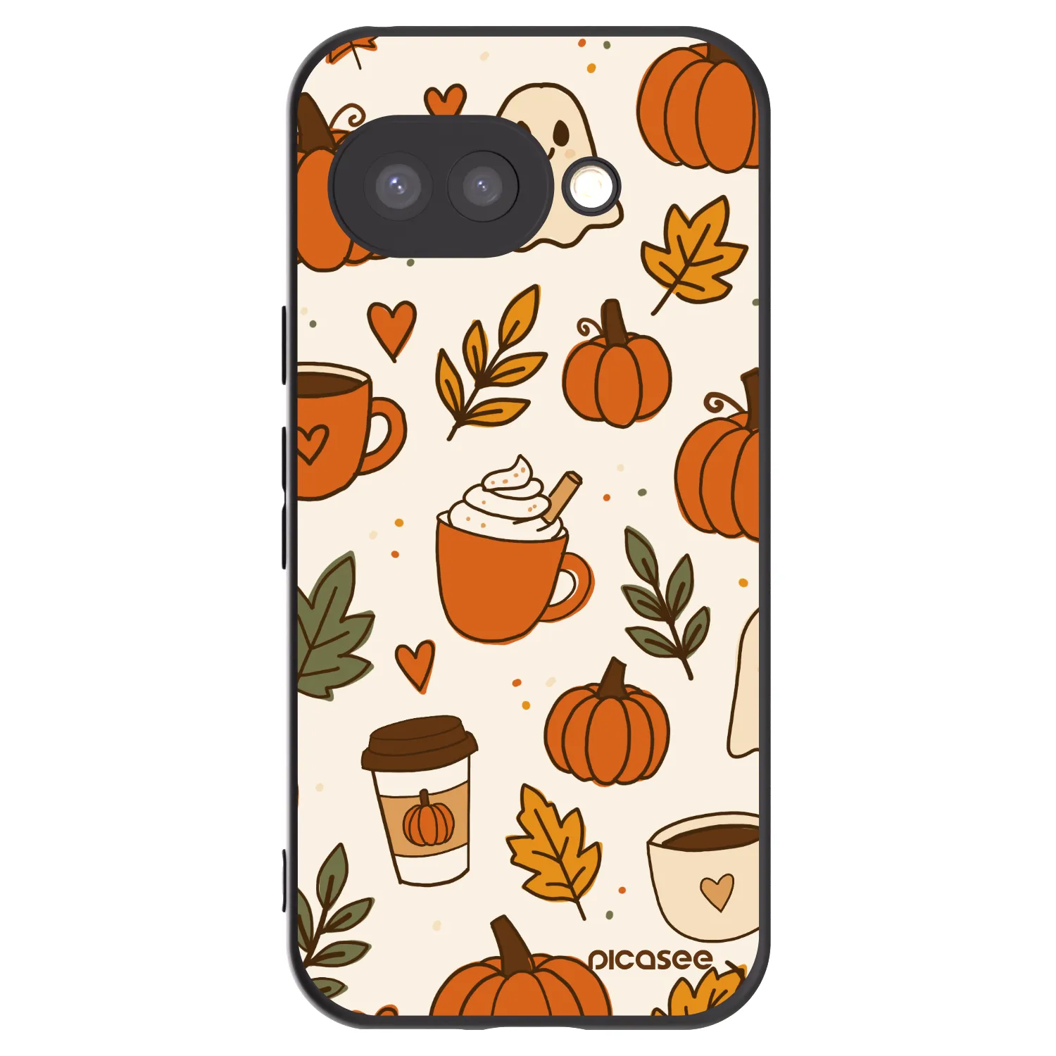 Picasee silikónový čierny obal pre Google Pixel 9a - Fall vibes