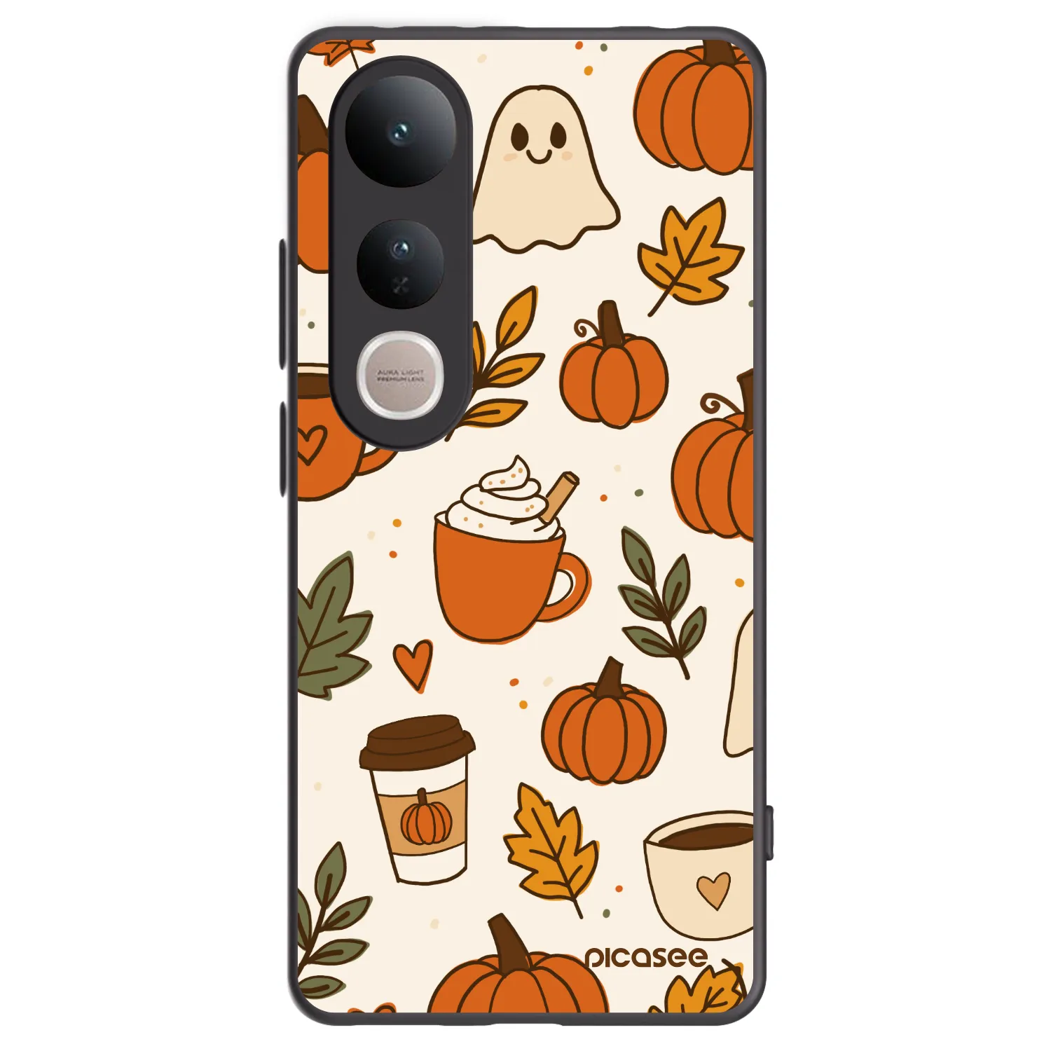 Picasee silikónový čierny obal pre Vivo V50 Lite 5G - Fall vibes