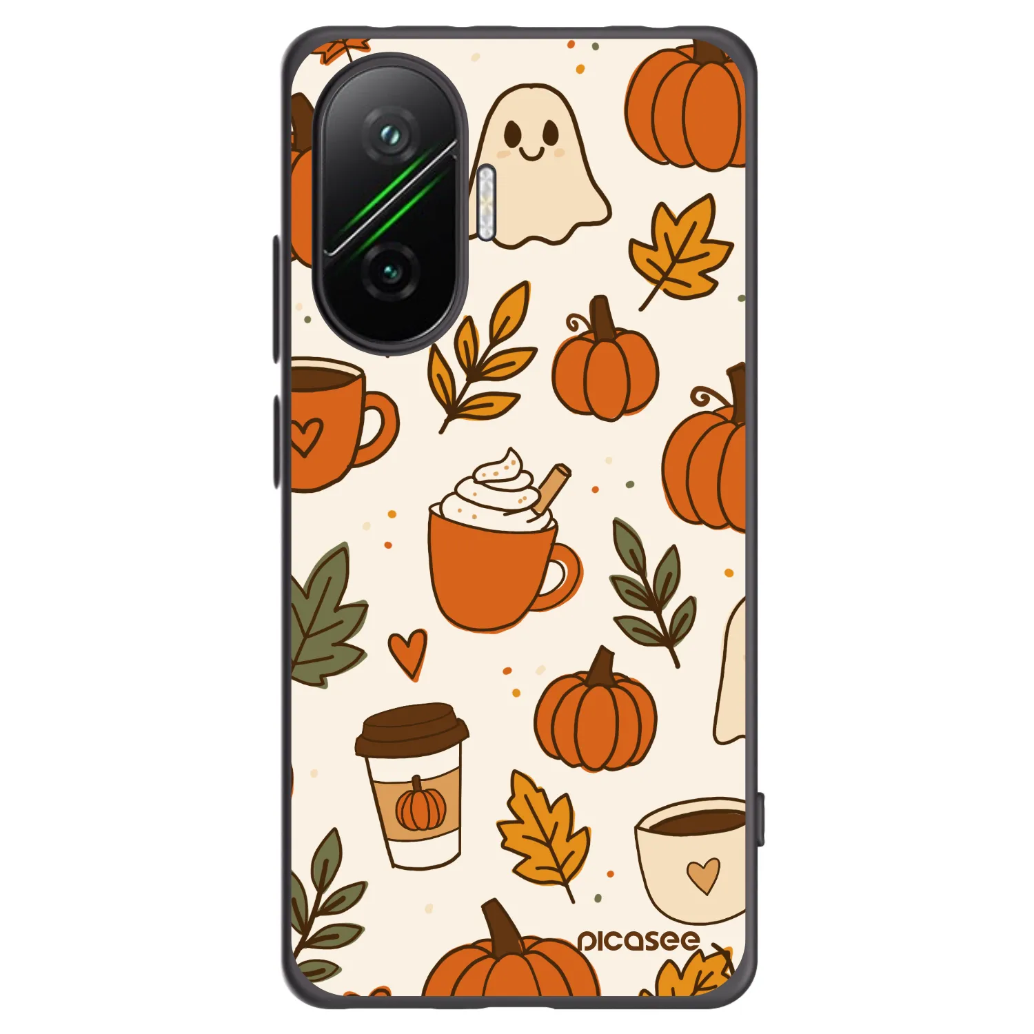 Picasee silikónový čierny obal pre Xiaomi Poco F7 5G - Fall vibes