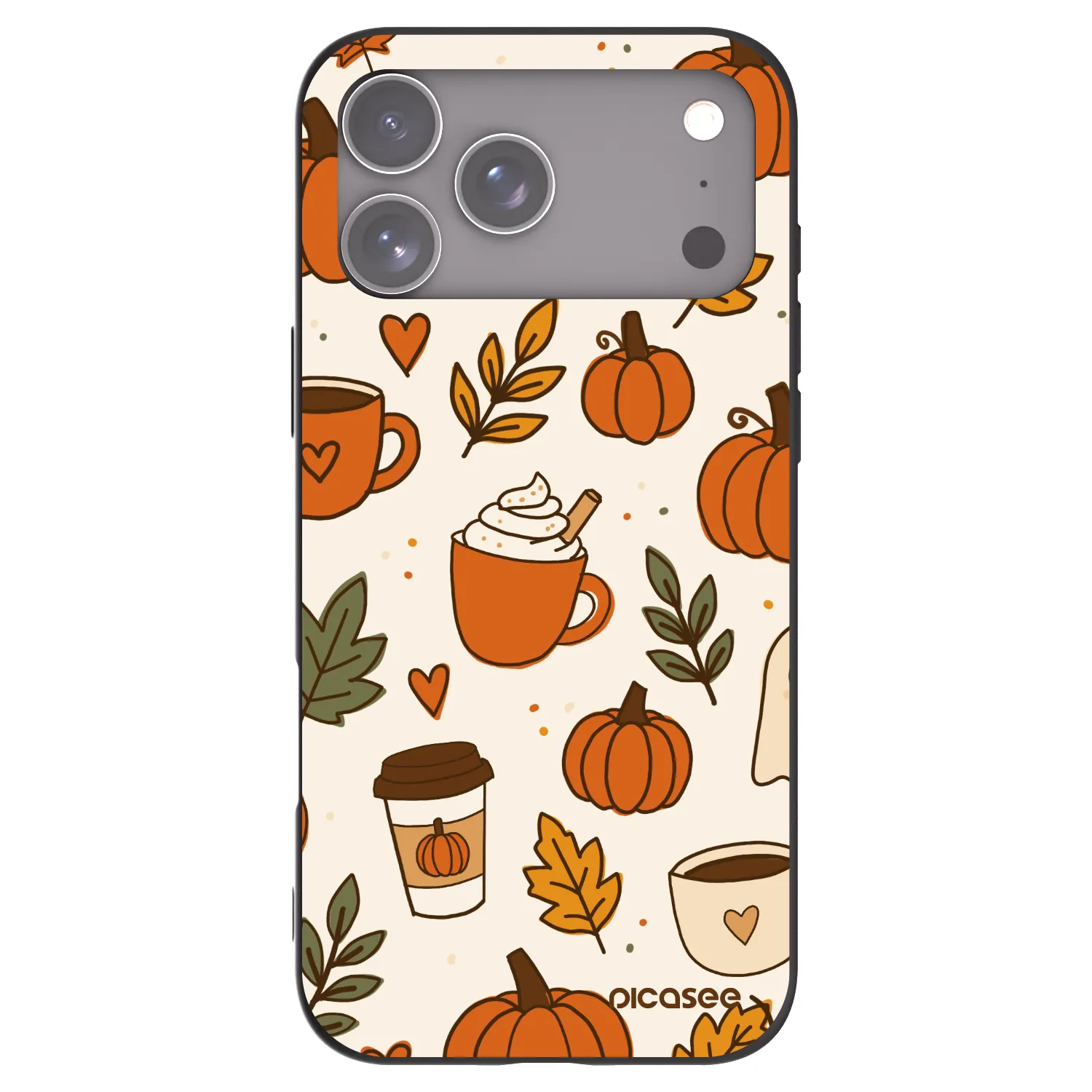 Picasee silikónový čierny obal pre Apple iPhone 17 Pro Max - Fall vibes