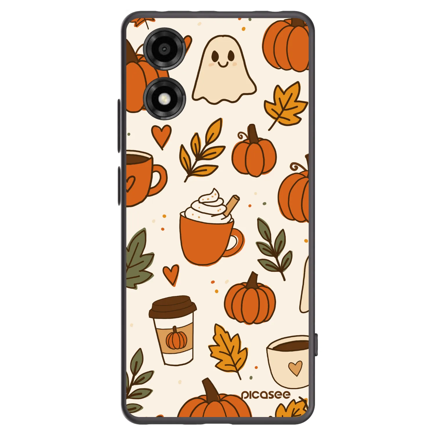 Picasee silikónový čierny obal pre Motorola Moto E14 - Fall vibes