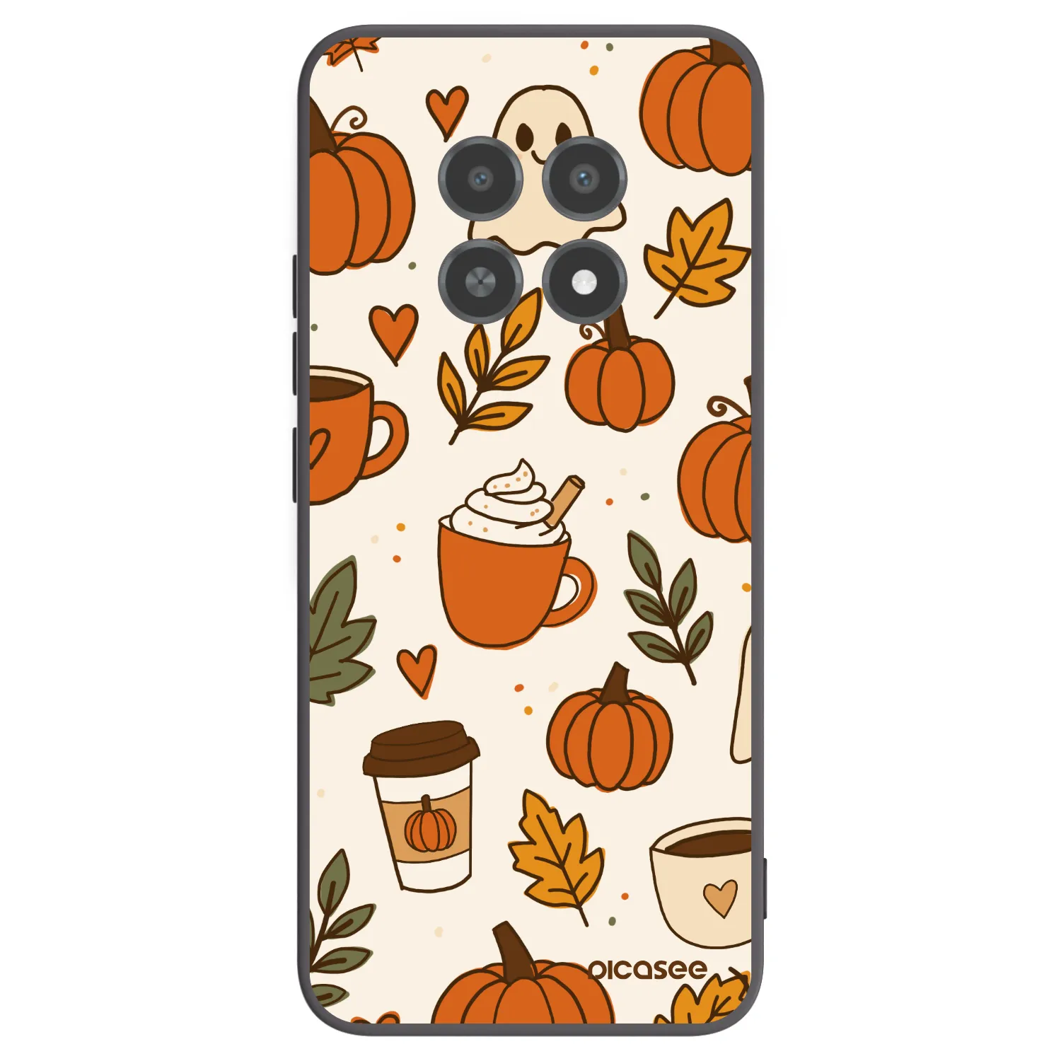 Picasee silikónový čierny obal pre Realme 12X - Fall vibes