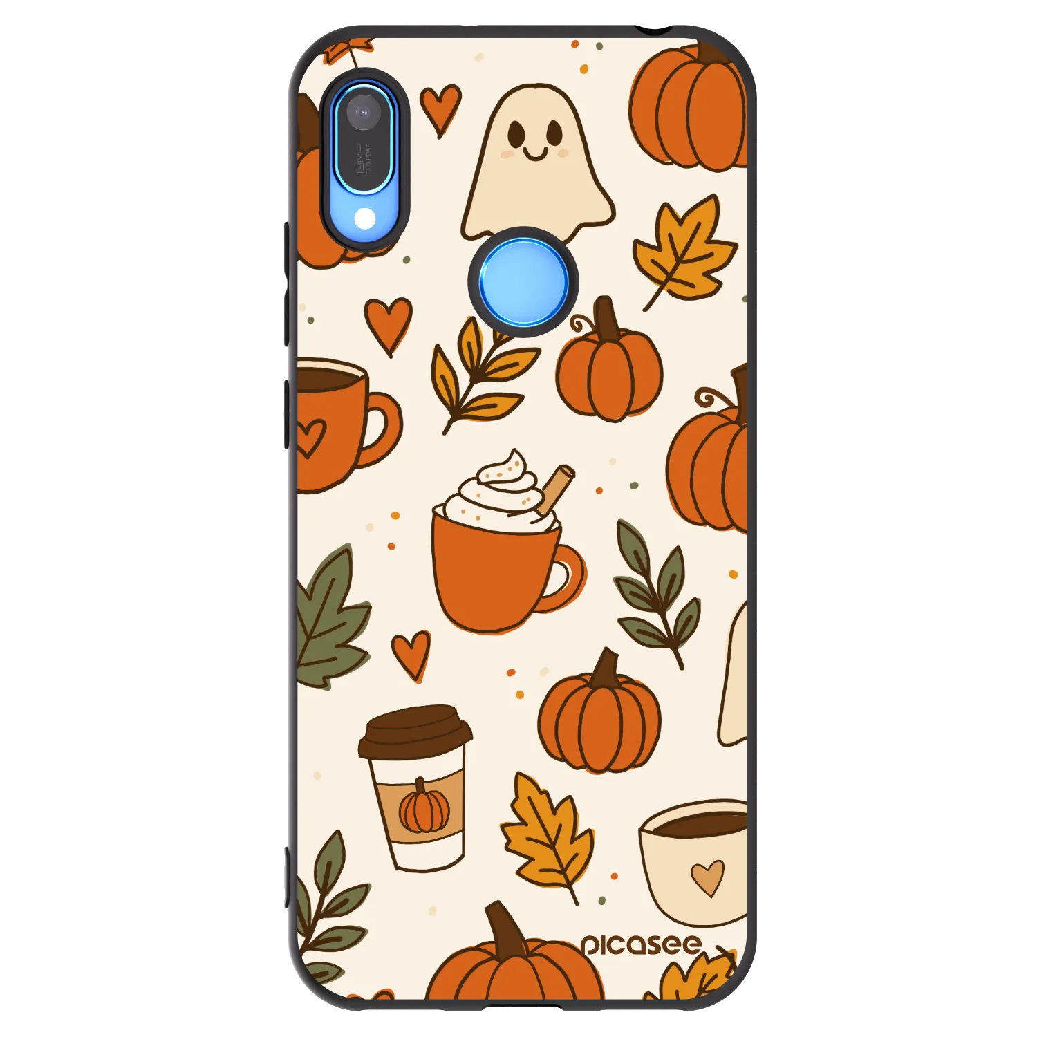 Picasee silikónový čierny obal pre Huawei Y6 2019 - Fall vibes