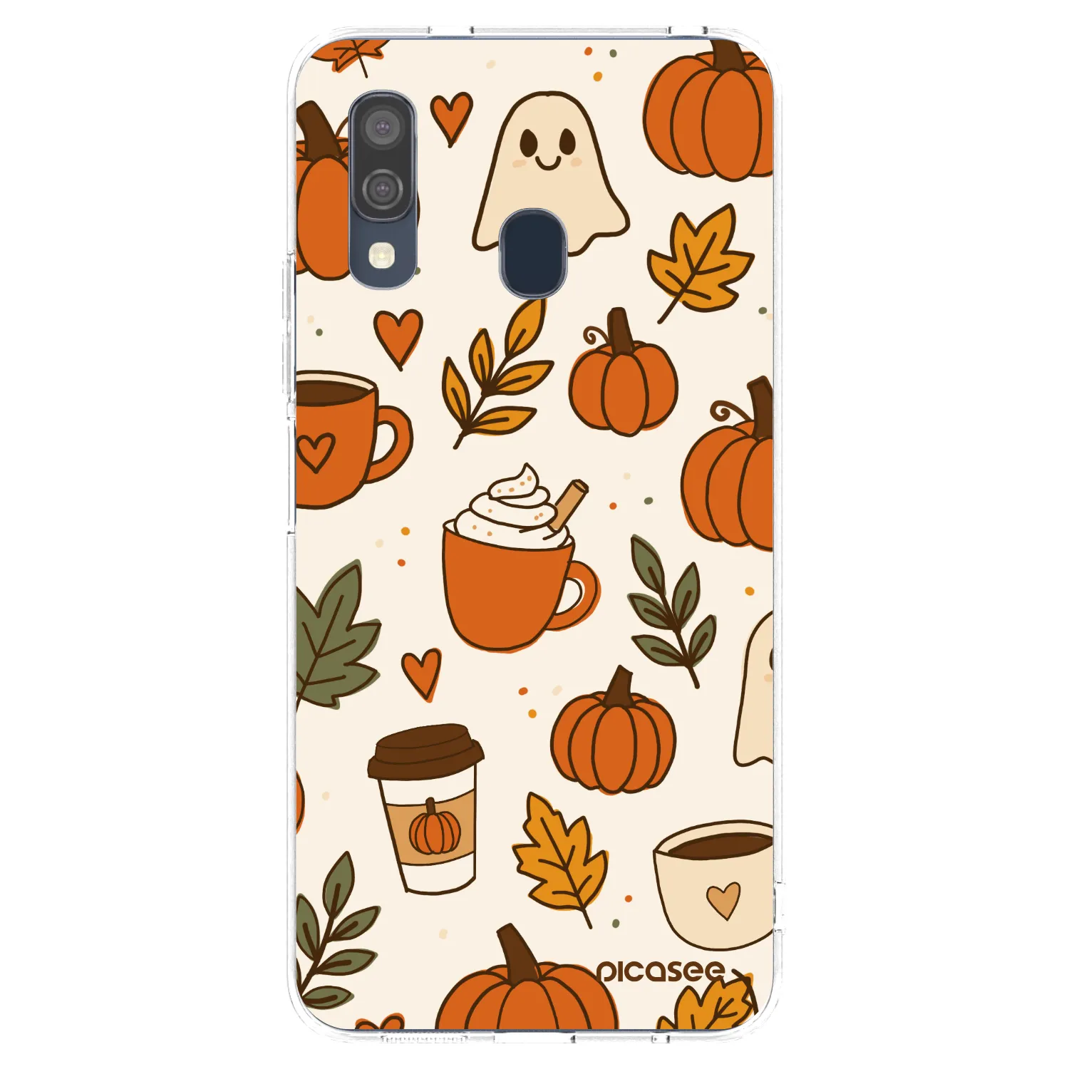 Picasee silikónový prehľadný obal pre Samsung Galaxy A40 A405F - Fall vibes
