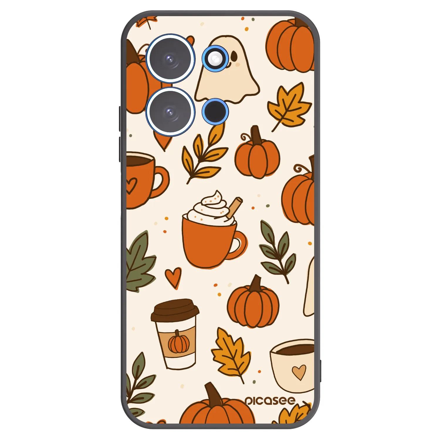Picasee silikónový čierny obal pre Xiaomi Redmi 15C 4G - Fall vibes