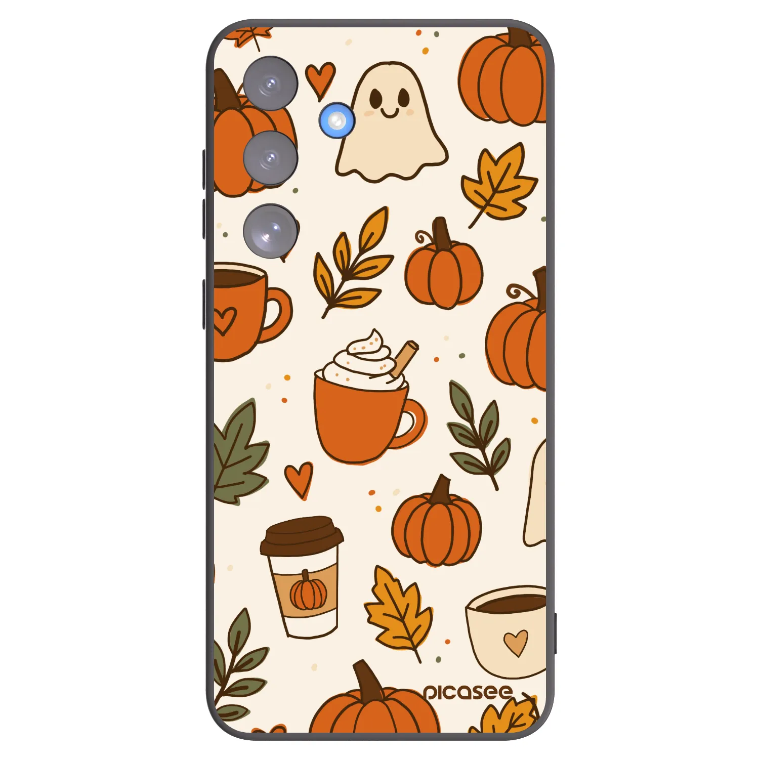 Picasee silikónový čierny obal pre Samsung Galaxy S25 FE 5G - Fall vibes
