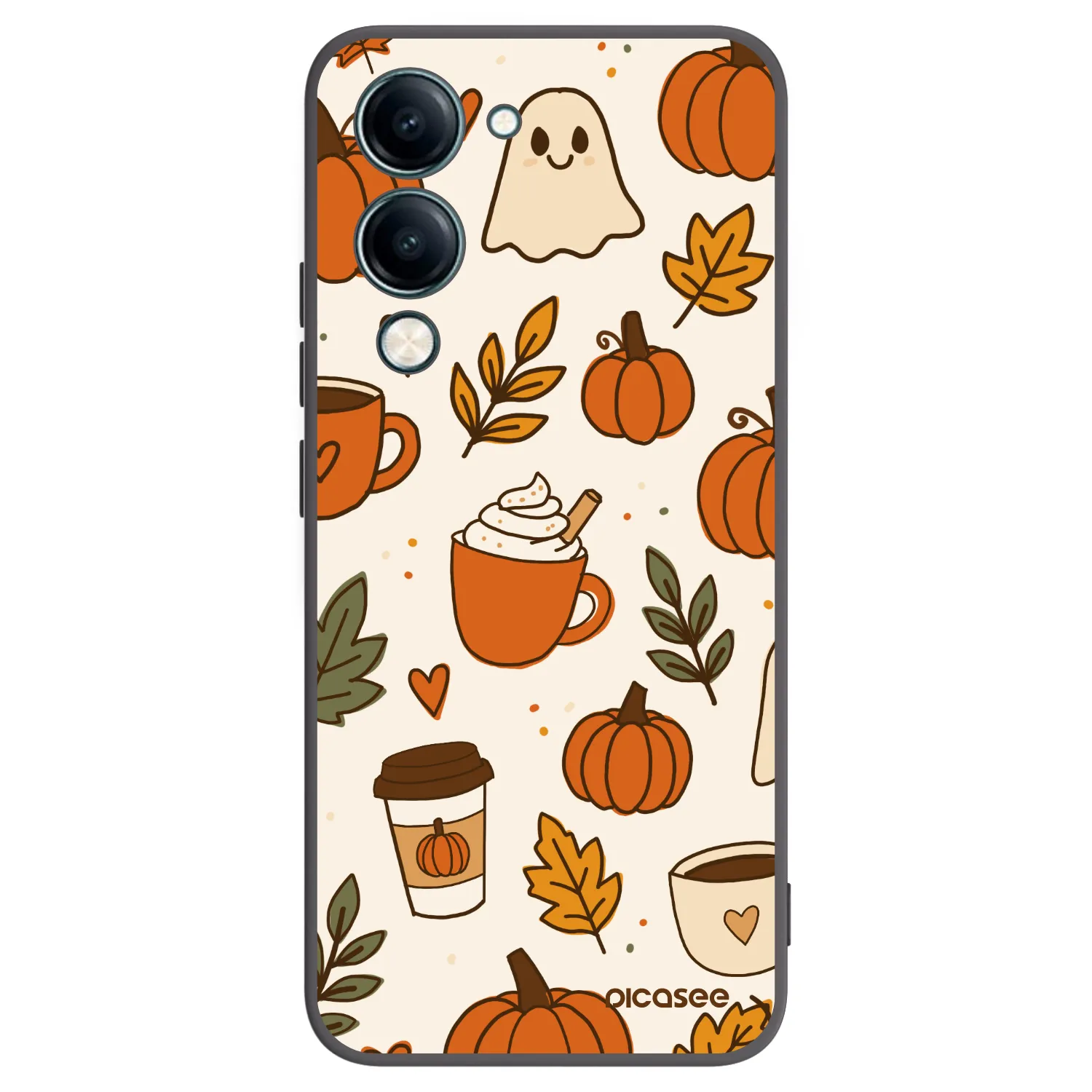 Picasee silikónový čierny obal pre Vivo Y29s 5G - Fall vibes