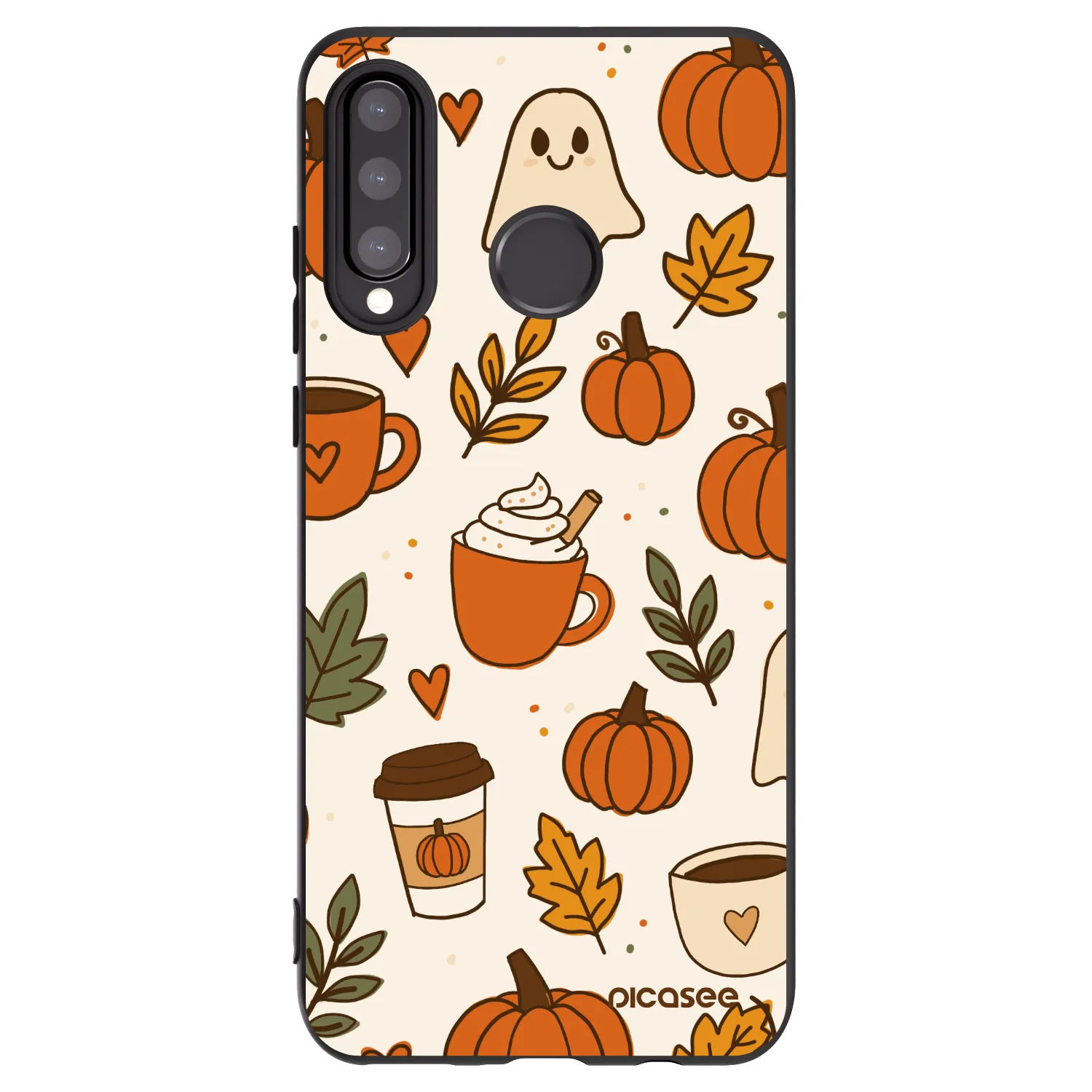 Picasee silikónový čierny obal pre Huawei P30 Lite - Fall vibes
