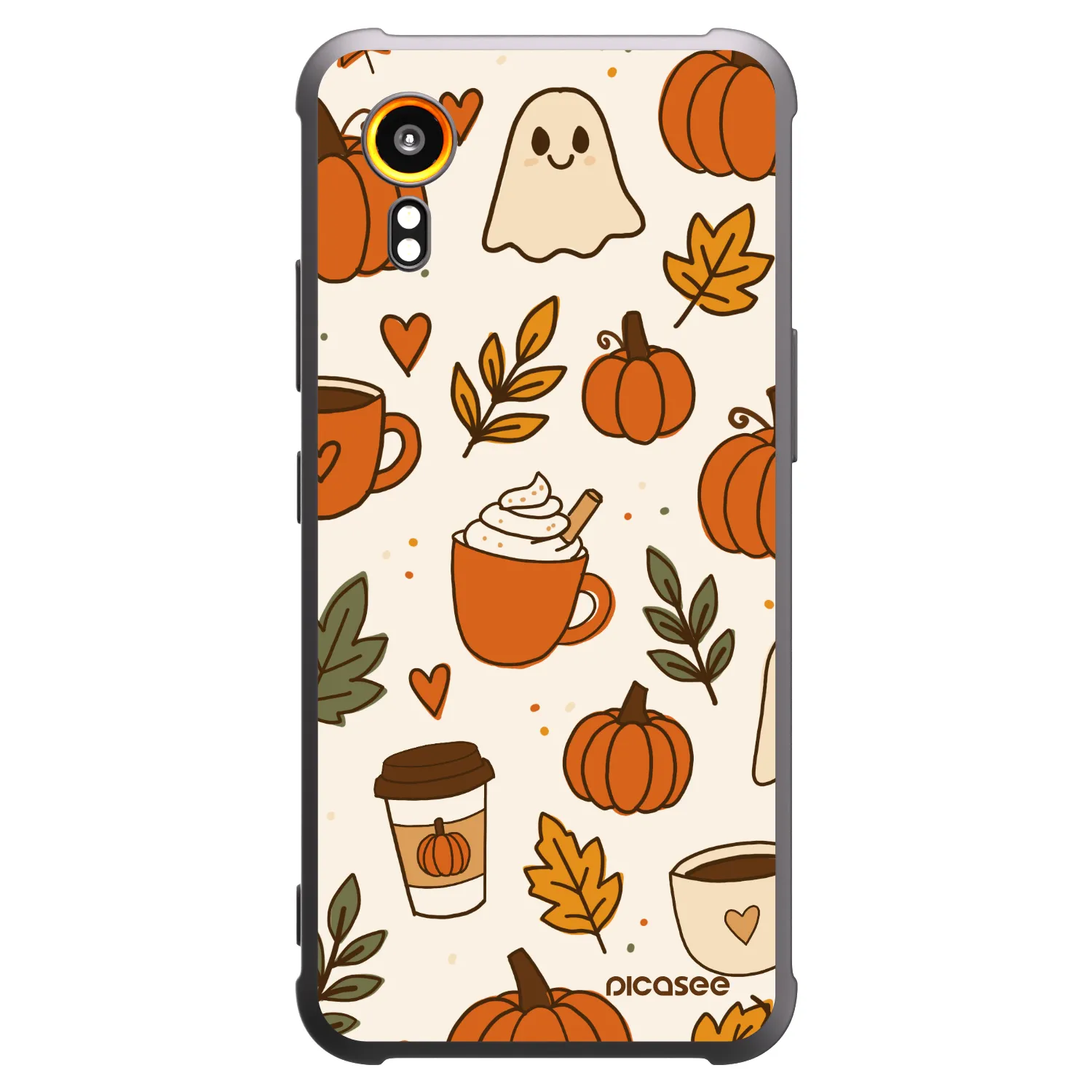 Picasee silikónový čierny obal pre Samsung Galaxy XCover 7 - Fall vibes