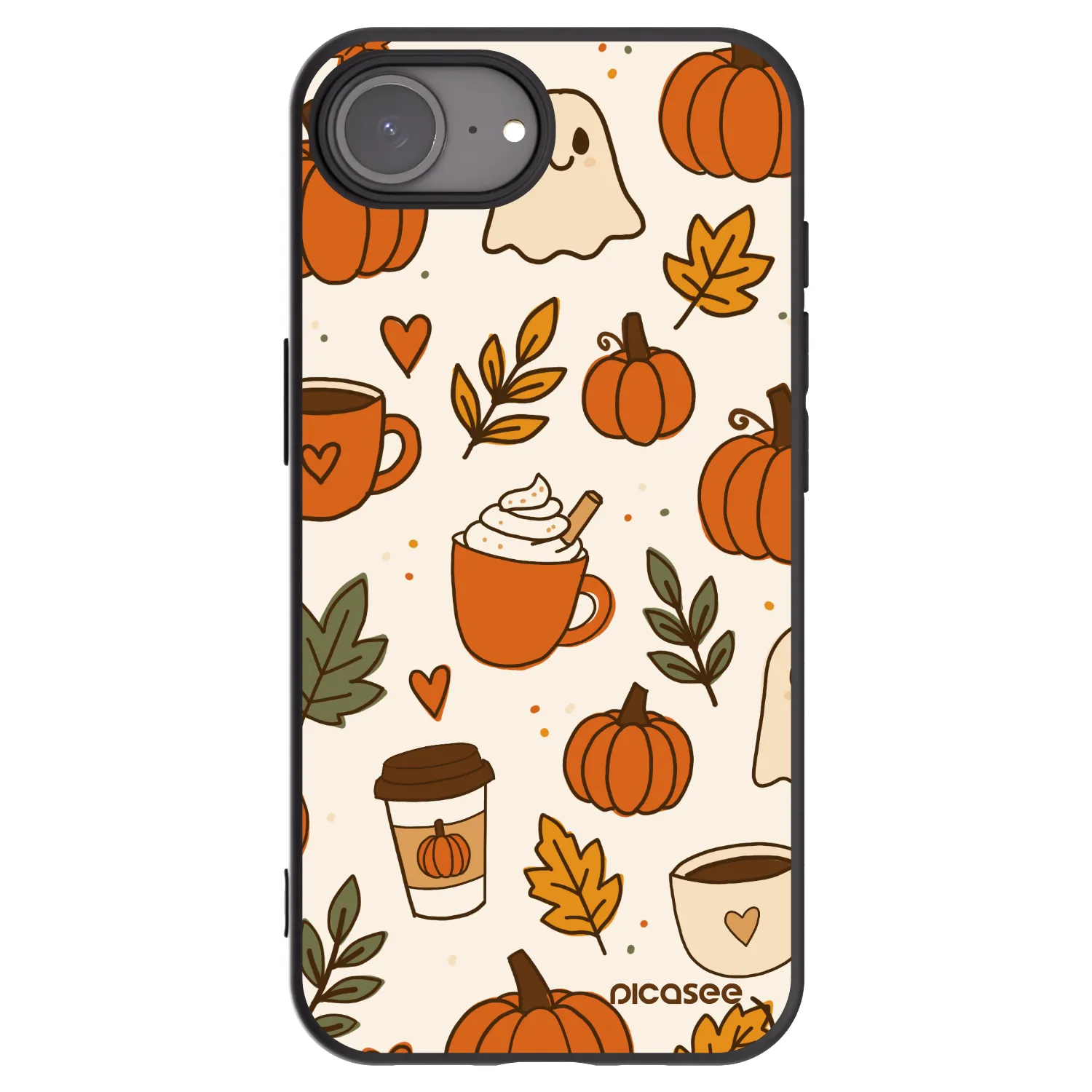 Picasee silikónový čierny obal pre Apple iPhone 17e - Fall vibes