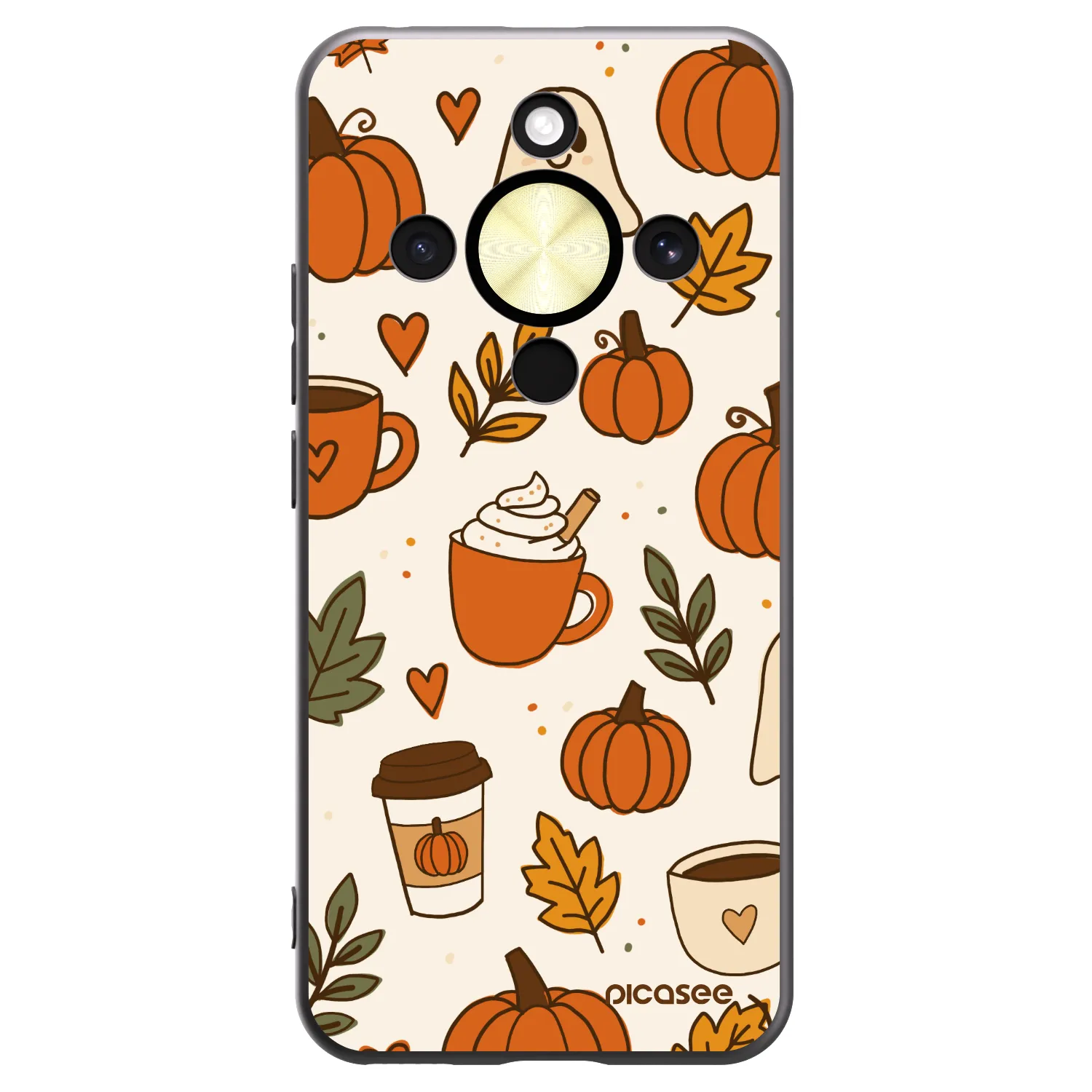 Picasee silikónový čierny obal pre Honor Magic8 Lite 5G - Fall vibes