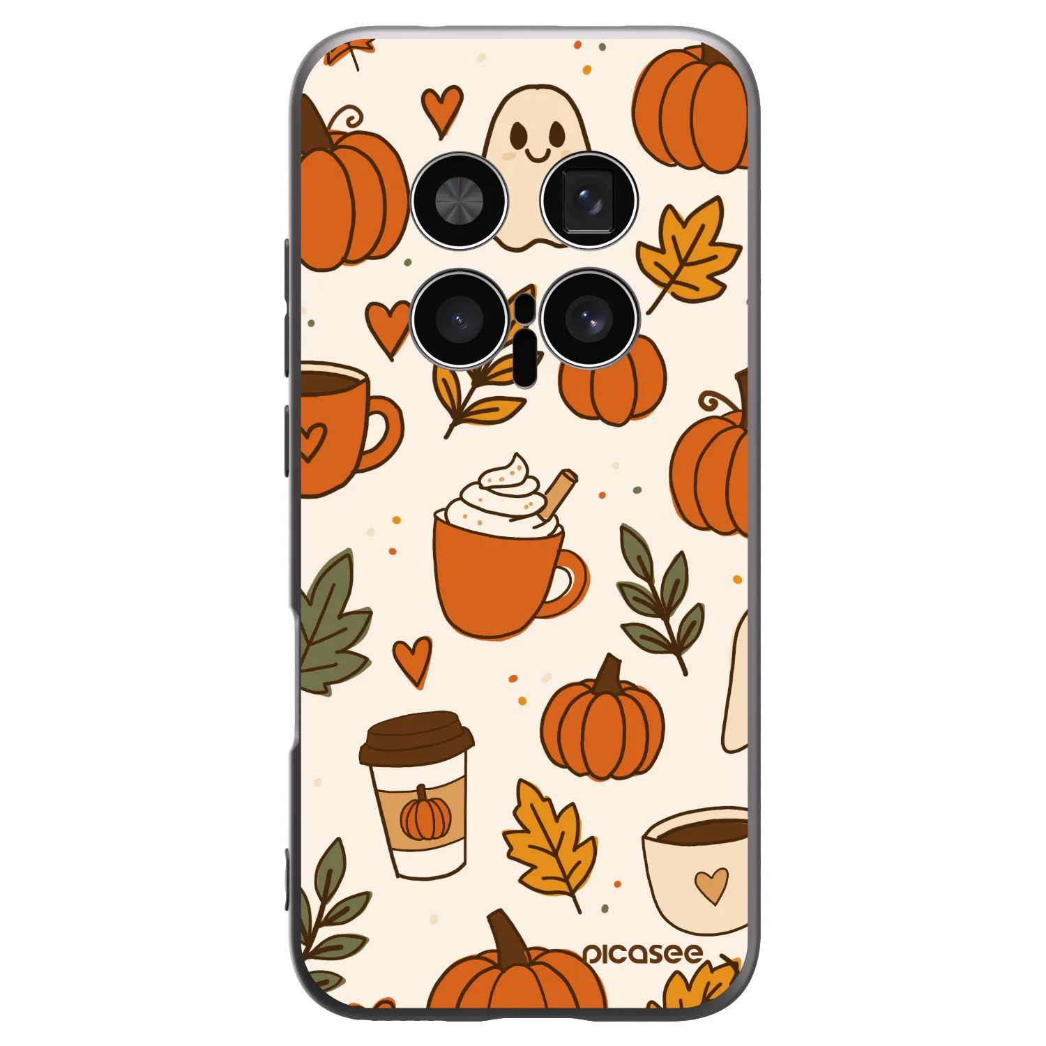 Picasee silikónový čierny obal pre Honor Magic8 Pro 5G - Fall vibes