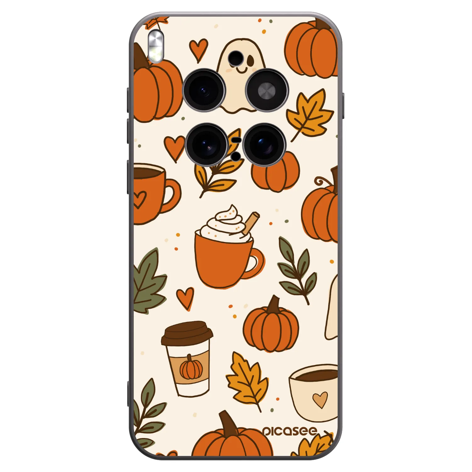 Picasee silikónový čierny obal pre Vivo X300 Pro - Fall vibes