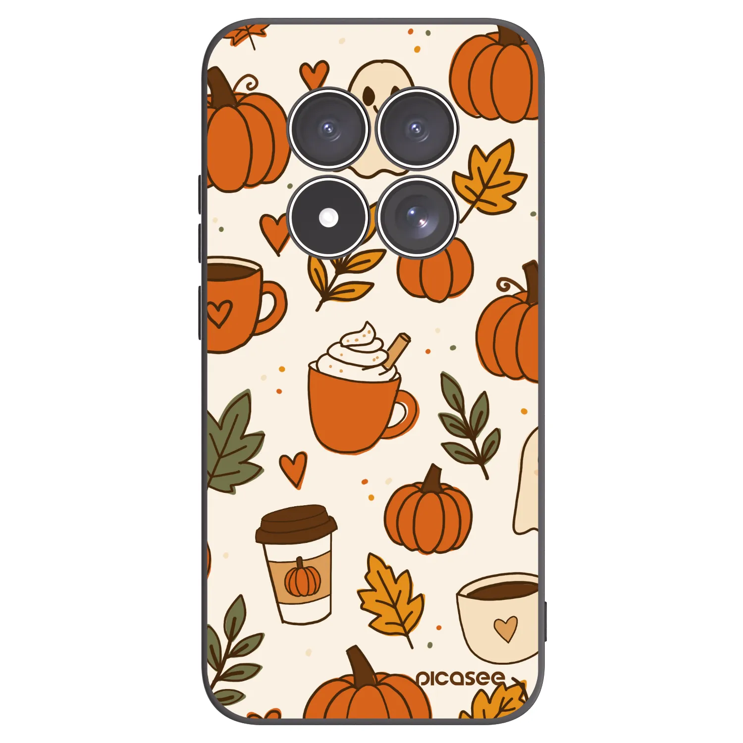 Picasee silikónový čierny obal pre Xiaomi Redmi Note 15 Pro 5G - Fall vibes