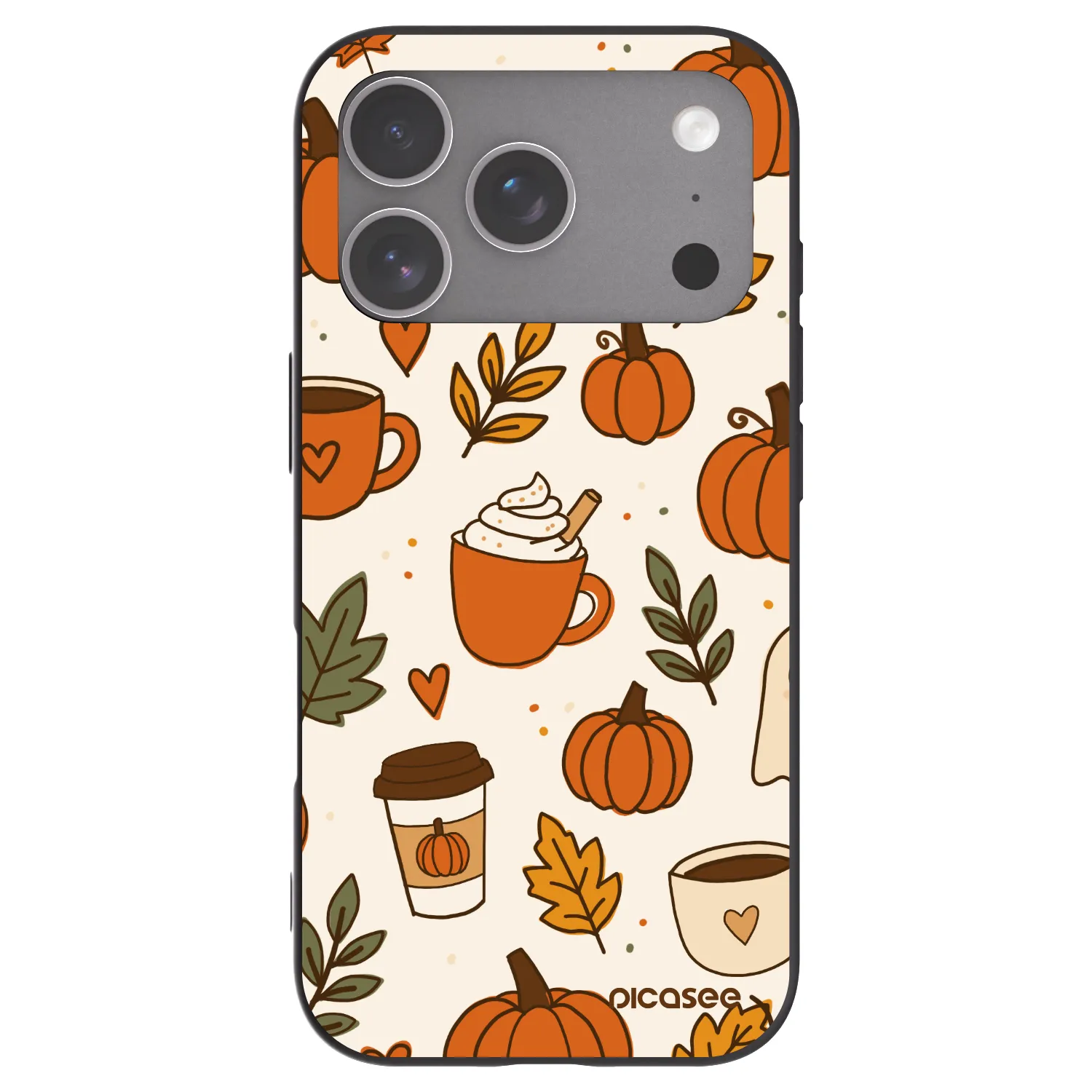 Picasee silikónový čierny obal pre Apple iPhone 18 Pro - Fall vibes