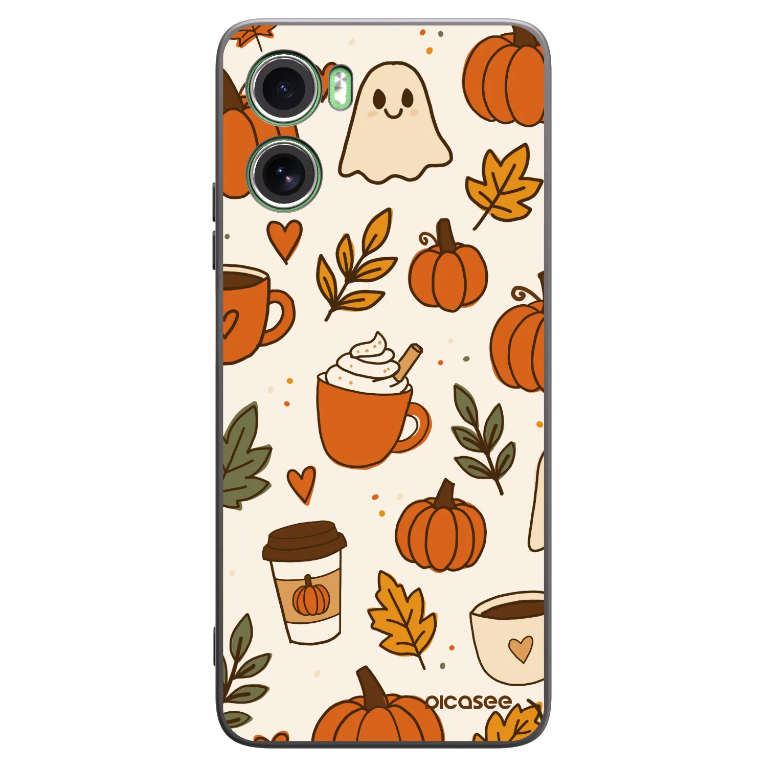 Picasee silikónový čierny obal pre Motorola Moto G06 - Fall vibes