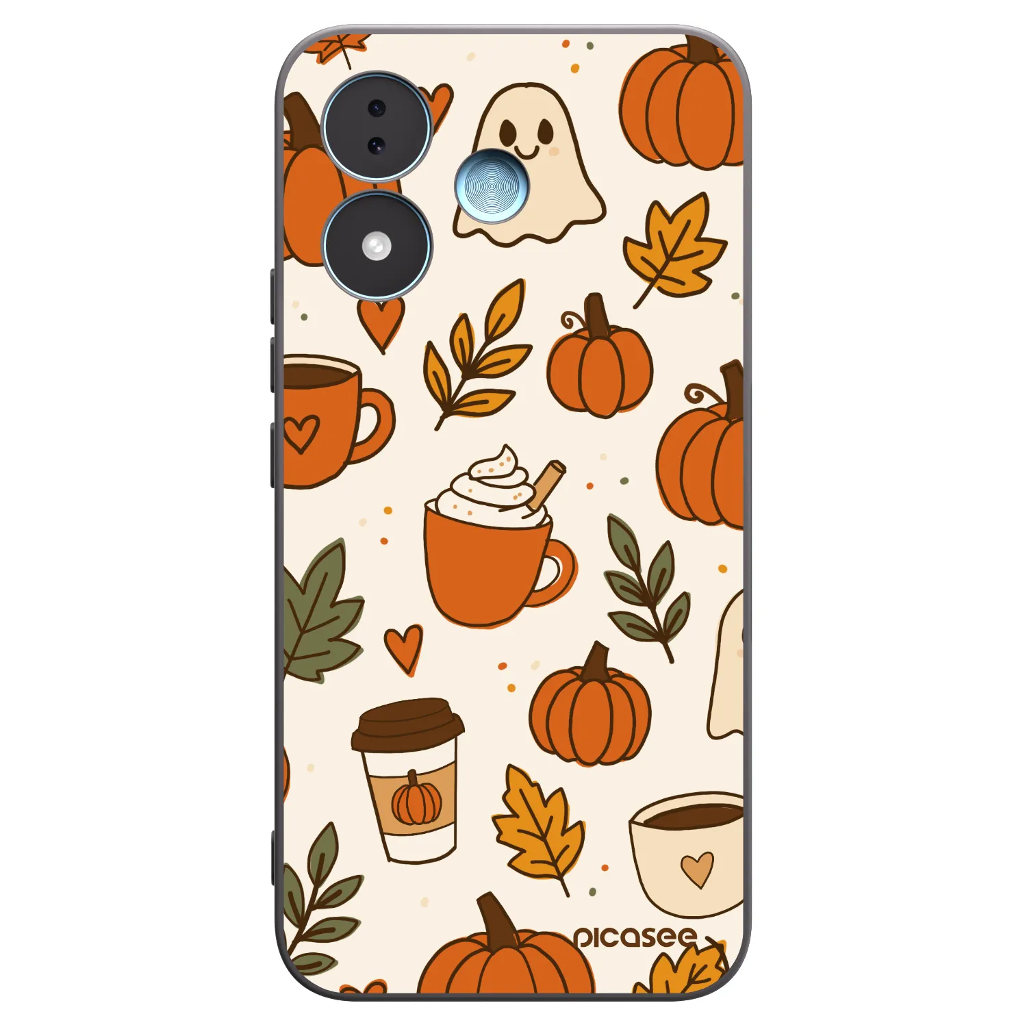 Picasee silikónový čierny obal pre Xiaomi Redmi Note 17 5G - Fall vibes