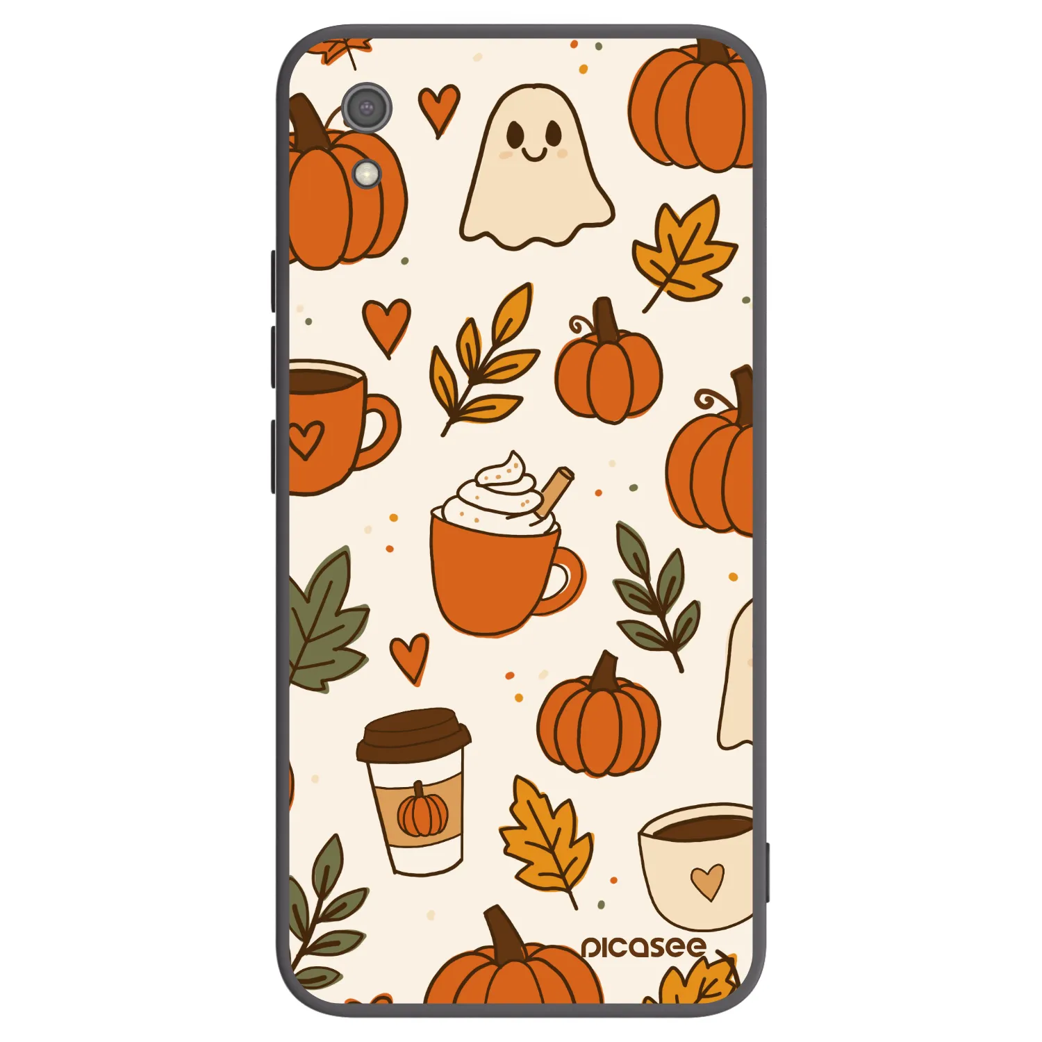 Picasee silikónový čierny obal pre Xiaomi Redmi 7A - Fall vibes