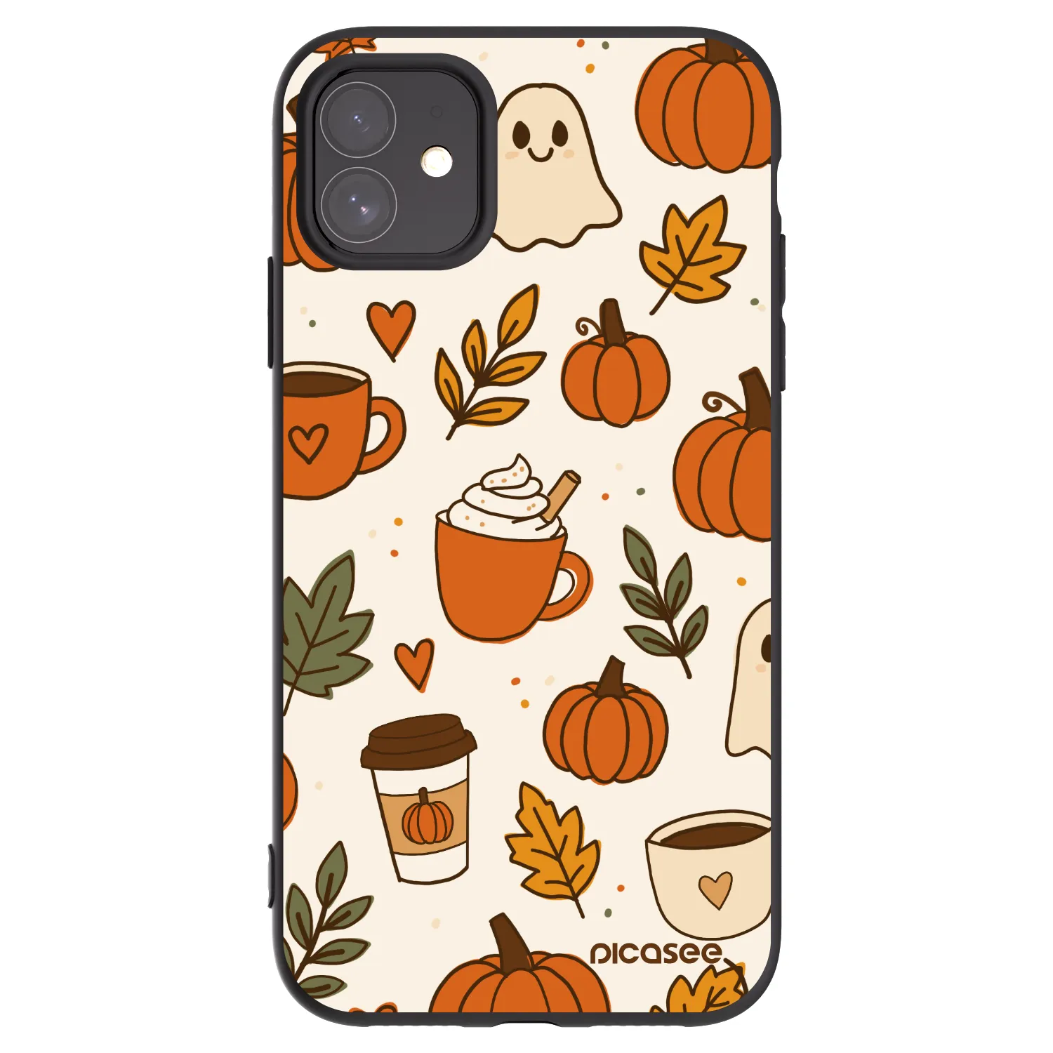 Picasee silikónový čierny obal pre Apple iPhone 11 - Fall vibes