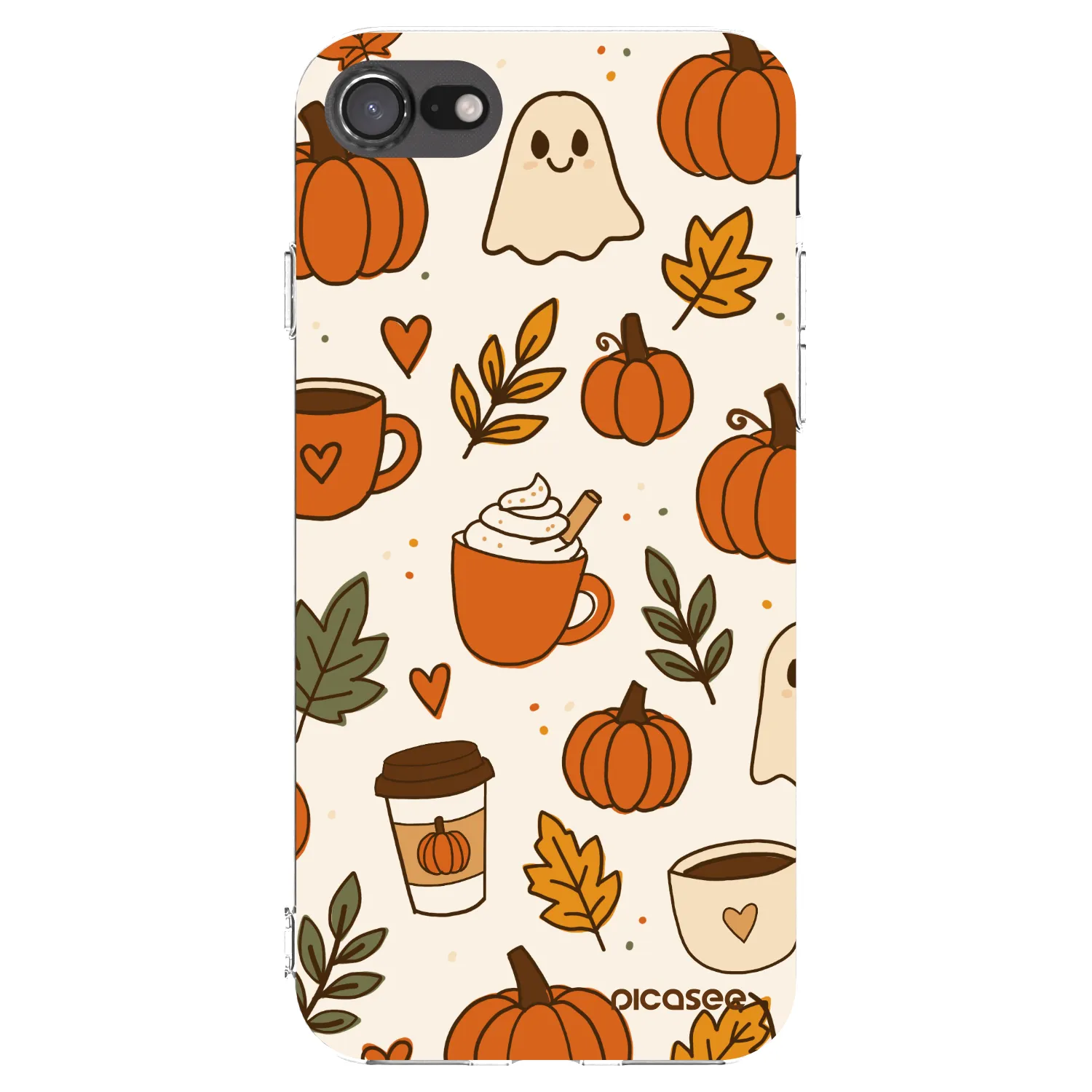 Picasee silikónový prehľadný obal pre Apple iPhone 8 - Fall vibes