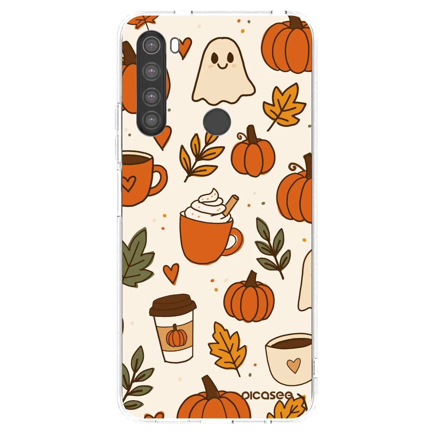 Picasee silikónový prehľadný obal pre Xiaomi Redmi Note 8 - Fall vibes