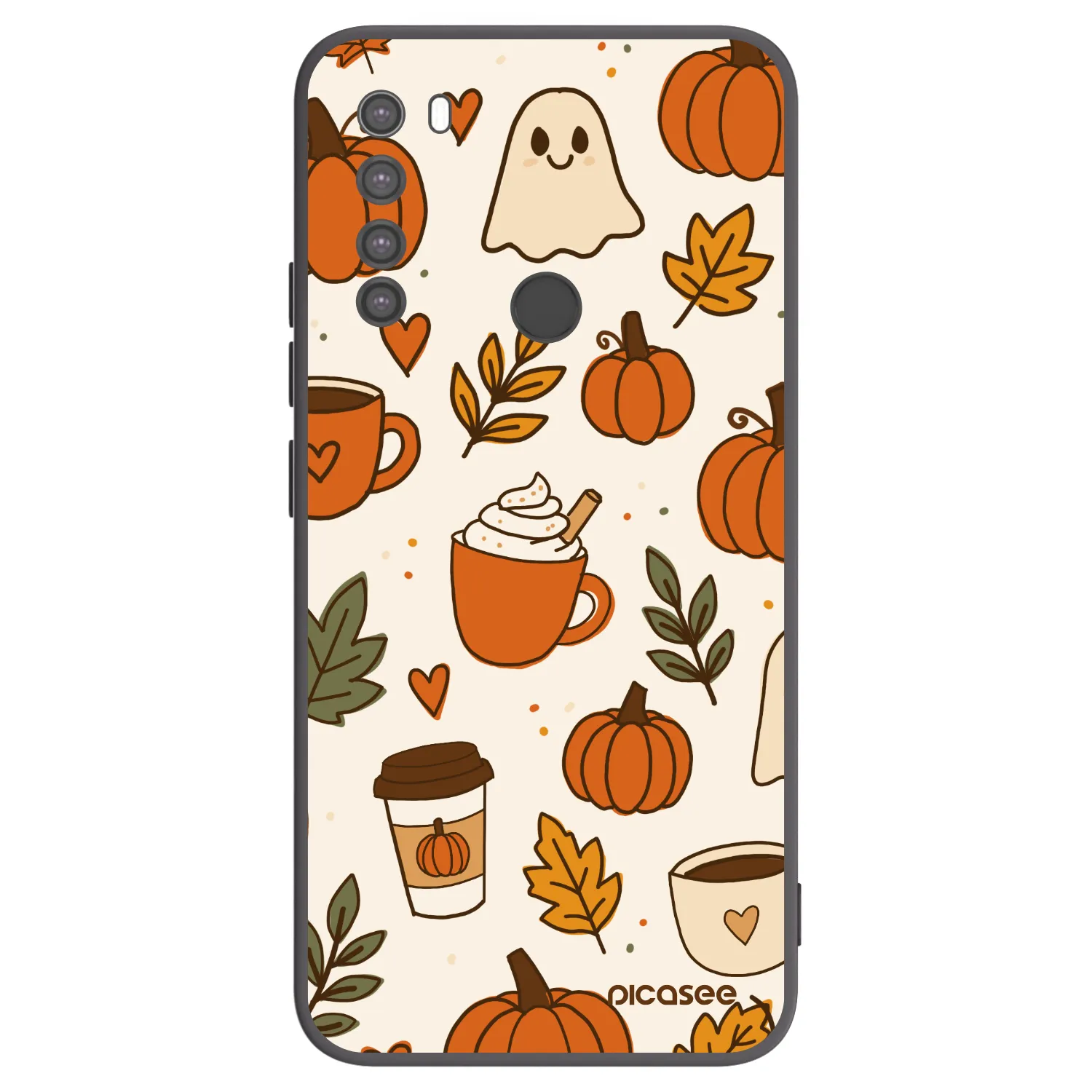 Picasee silikónový čierny obal pre Xiaomi Redmi Note 8 - Fall vibes