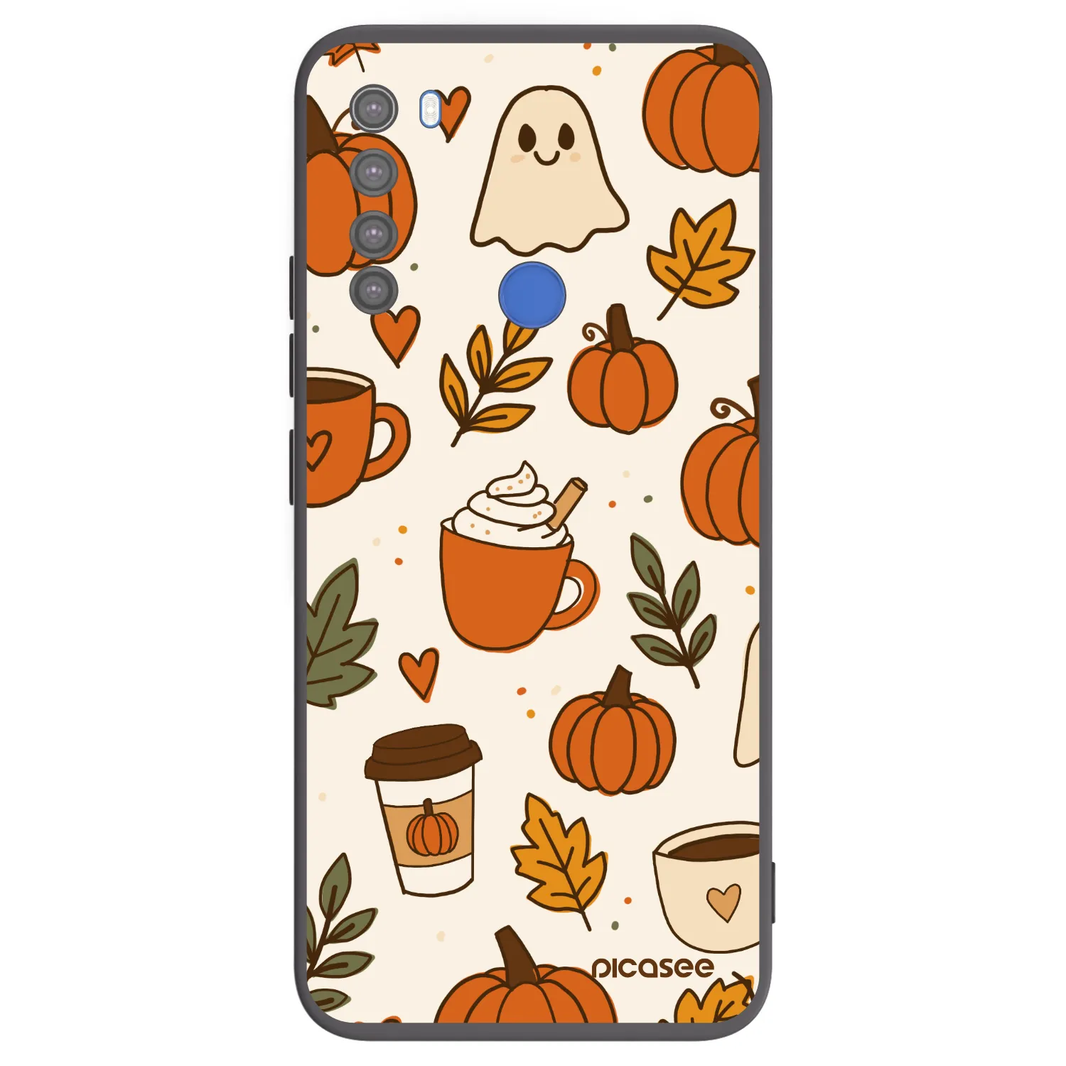 Picasee silikónový čierny obal pre Xiaomi Redmi Note 8T - Fall vibes