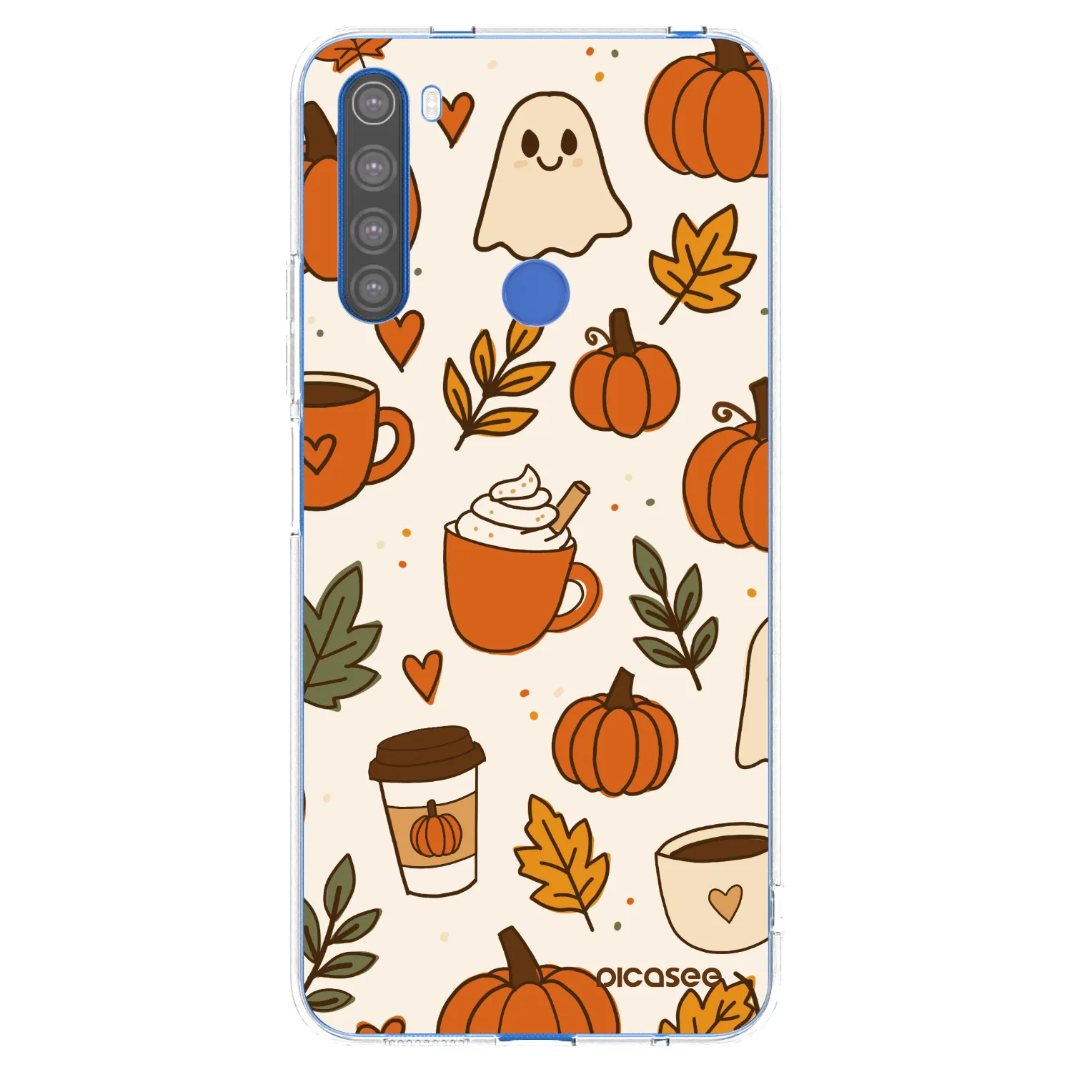 Picasee silikónový prehľadný obal pre Xiaomi Redmi Note 8T - Fall vibes
