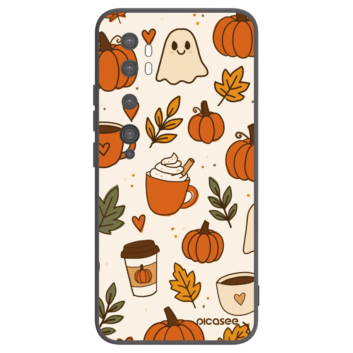 Picasee silikónový čierny obal pre Xiaomi Mi Note 10 (Pro) - Fall vibes