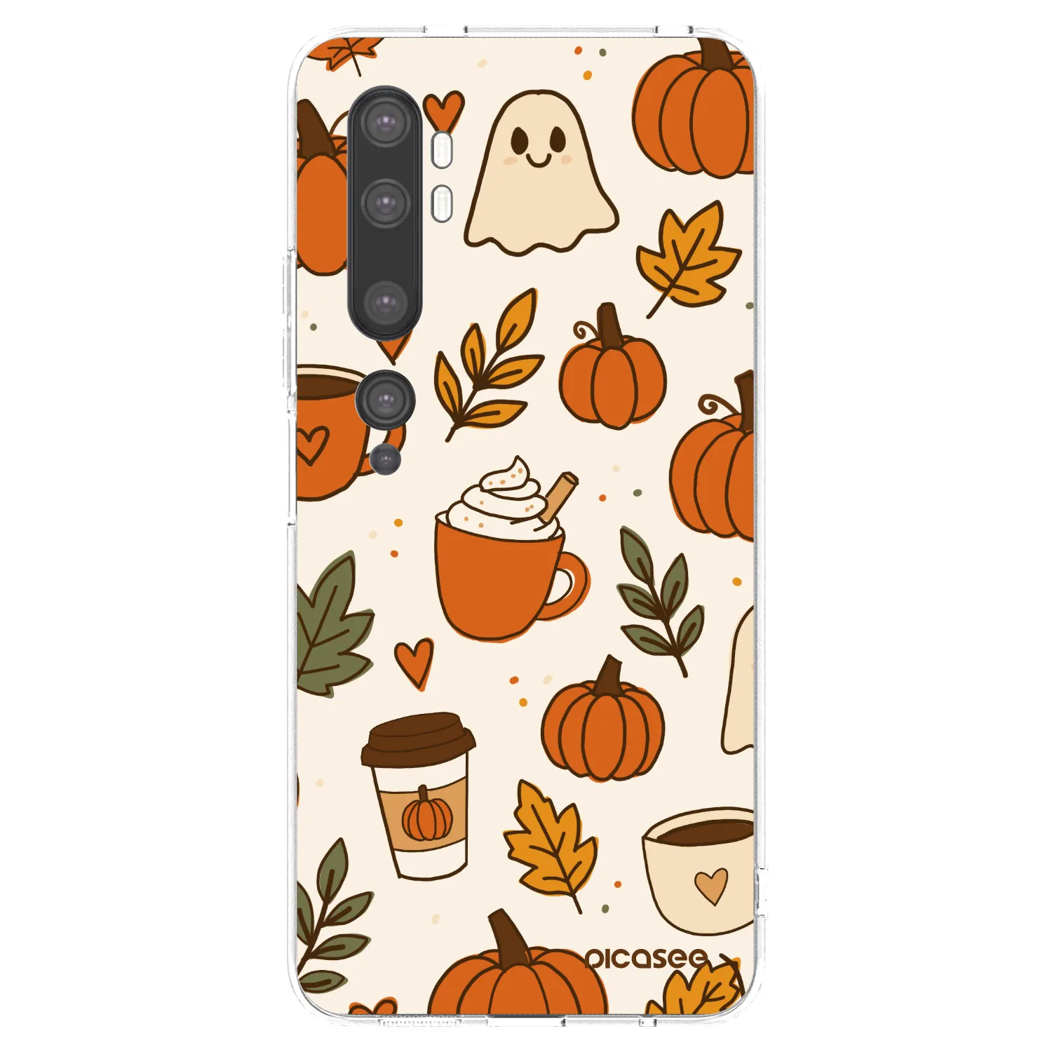 Picasee silikónový prehľadný obal pre Xiaomi Mi Note 10 (Pro) - Fall vibes