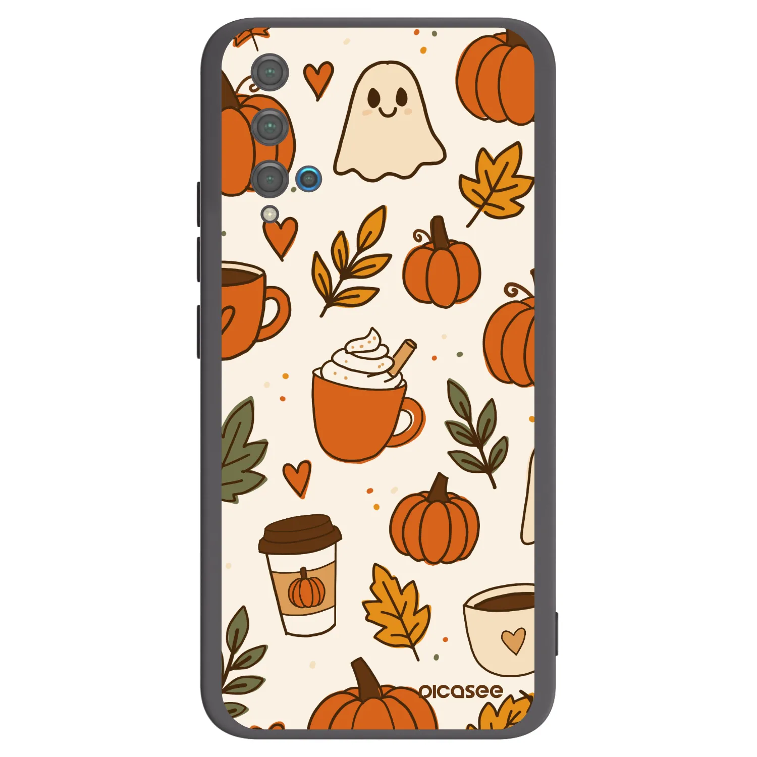 Picasee silikónový čierny obal pre Huawei Nova 5T - Fall vibes