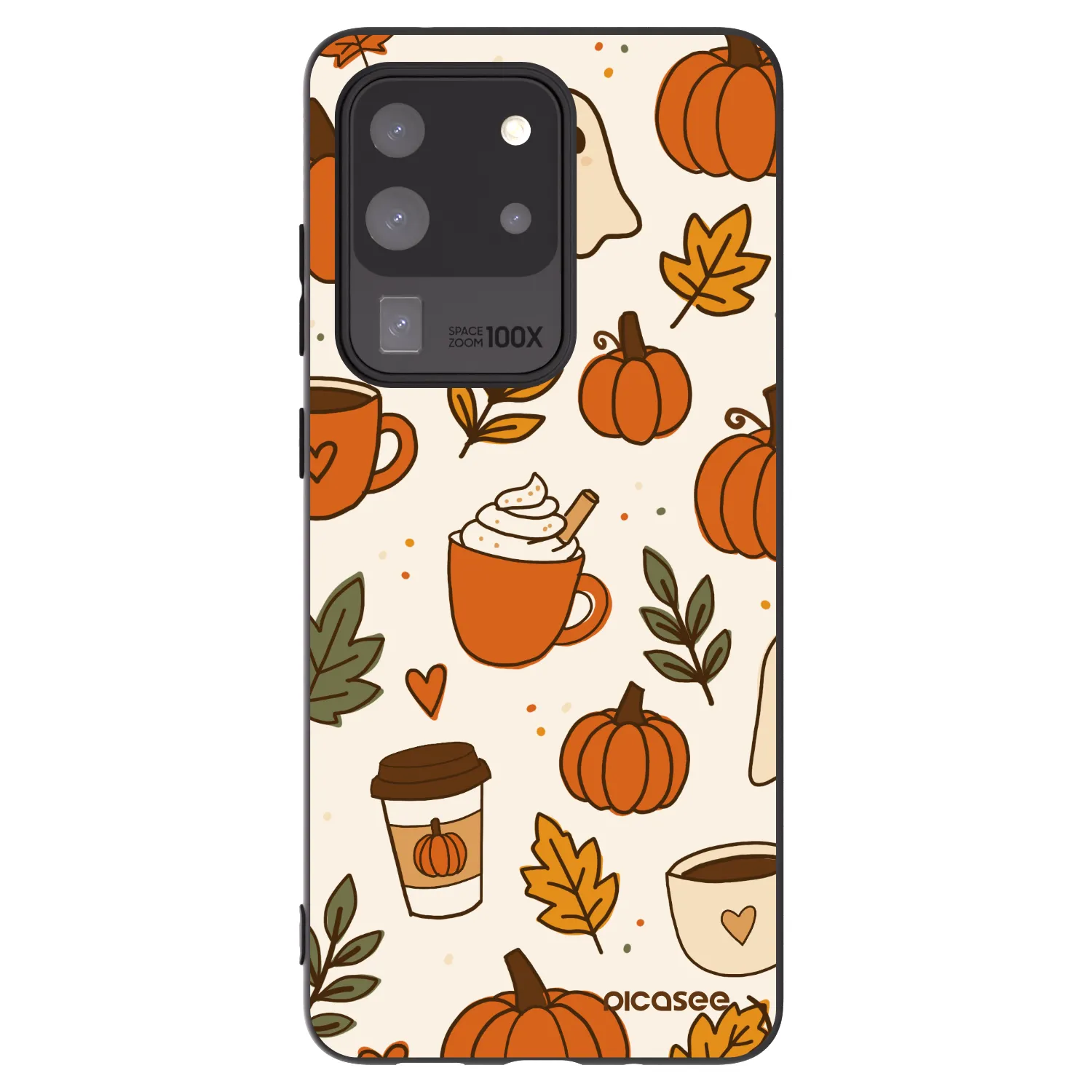Picasee silikónový čierny obal pre Samsung Galaxy S20 Ultra 5G G988F - Fall vibes