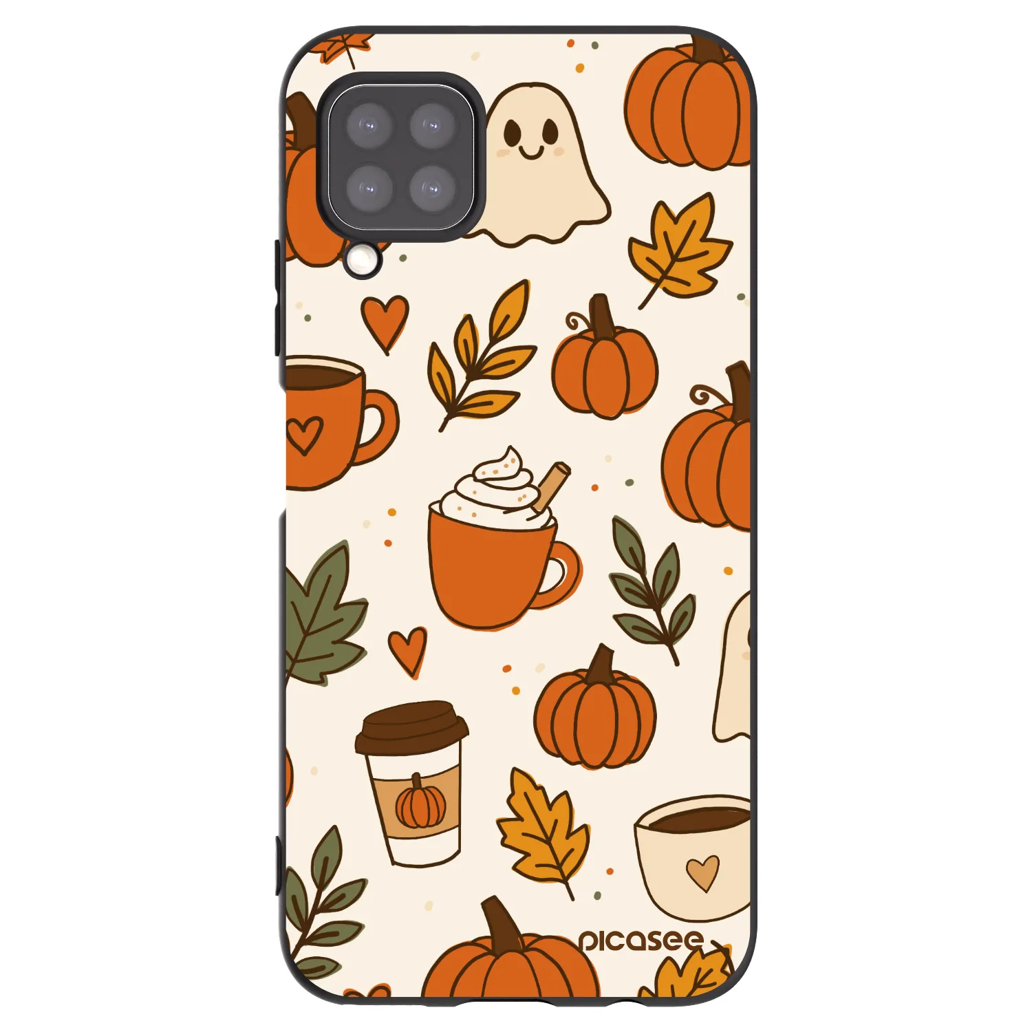 Picasee silikónový čierny obal pre Huawei P40 Lite - Fall vibes