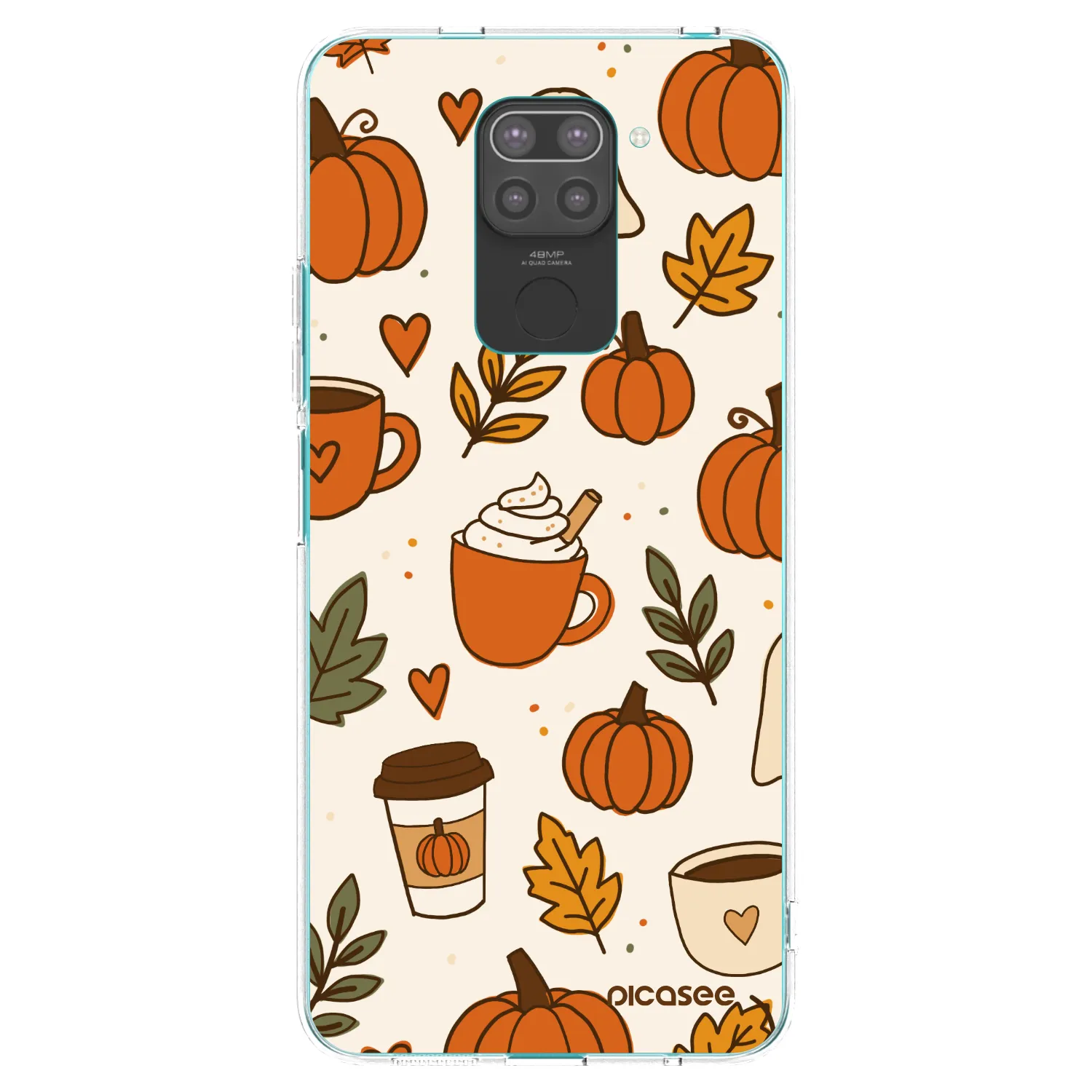 Picasee silikónový čierny obal pre Xiaomi Redmi Note 9 - Fall vibes
