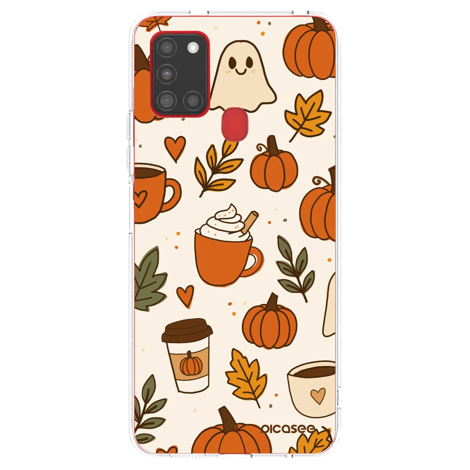 Picasee silikónový prehľadný obal pre Samsung Galaxy A21s - Fall vibes