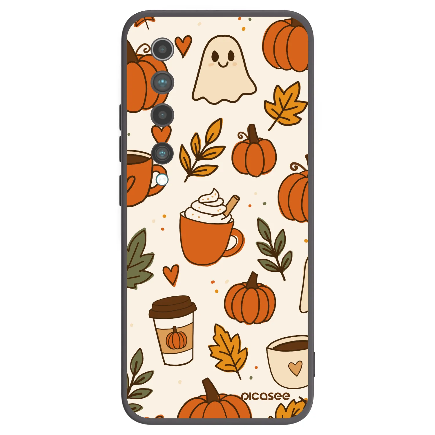Picasee silikónový čierny obal pre Xiaomi Mi 10 - Fall vibes