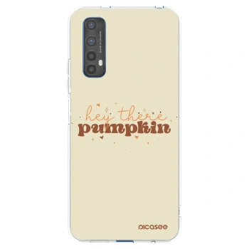 Picasee silikónový prehľadný obal pre Realme 7 - Hey there pumpkin