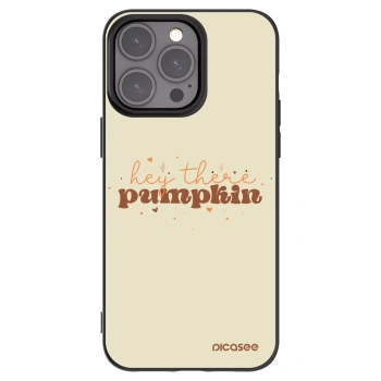 Picasee silikónový čierny obal pre Apple iPhone 15 Pro Max - Hey there pumpkin