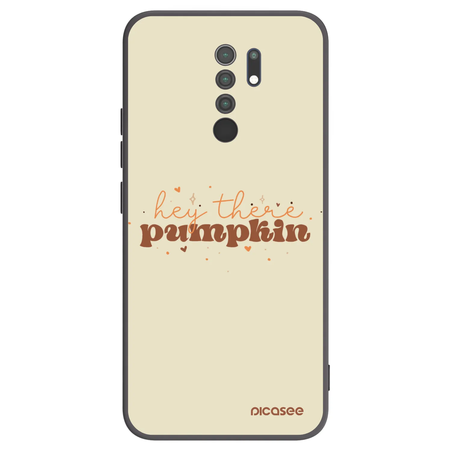 Picasee silikónový čierny obal pre Xiaomi Redmi 9 - Hey there pumpkin