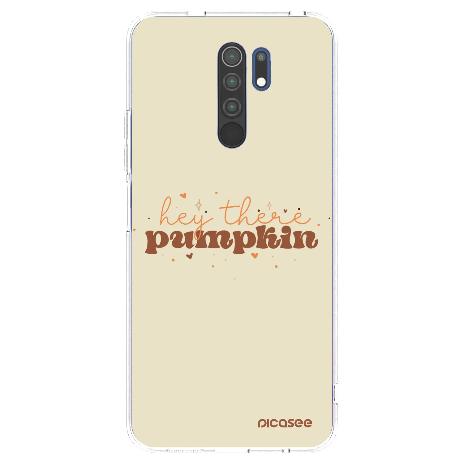 Picasee silikónový prehľadný obal pre Xiaomi Redmi 9 - Hey there pumpkin