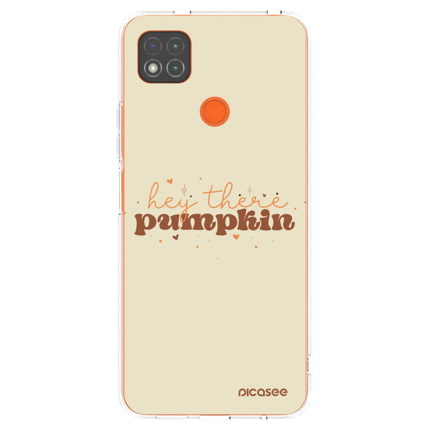 Picasee silikónový prehľadný obal pre Xiaomi Redmi 9C - Hey there pumpkin