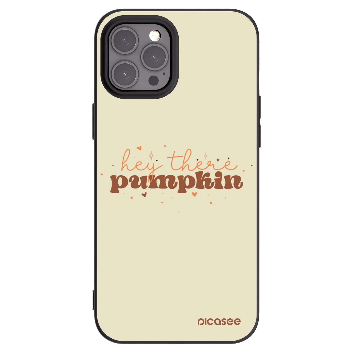 Picasee silikónový čierny obal pre Apple iPhone 12 Pro Max - Hey there pumpkin