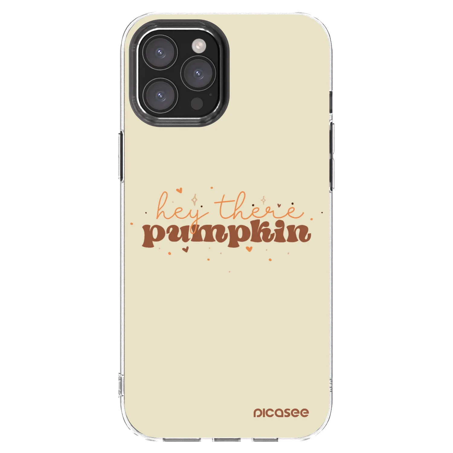 Picasee silikónový prehľadný obal pre Apple iPhone 12 Pro Max - Hey there pumpkin