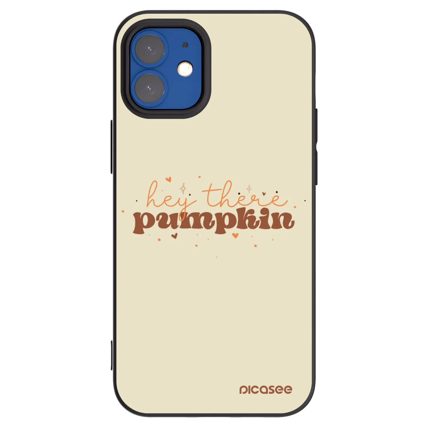 Picasee silikónový čierny obal pre Apple iPhone 12 mini - Hey there pumpkin